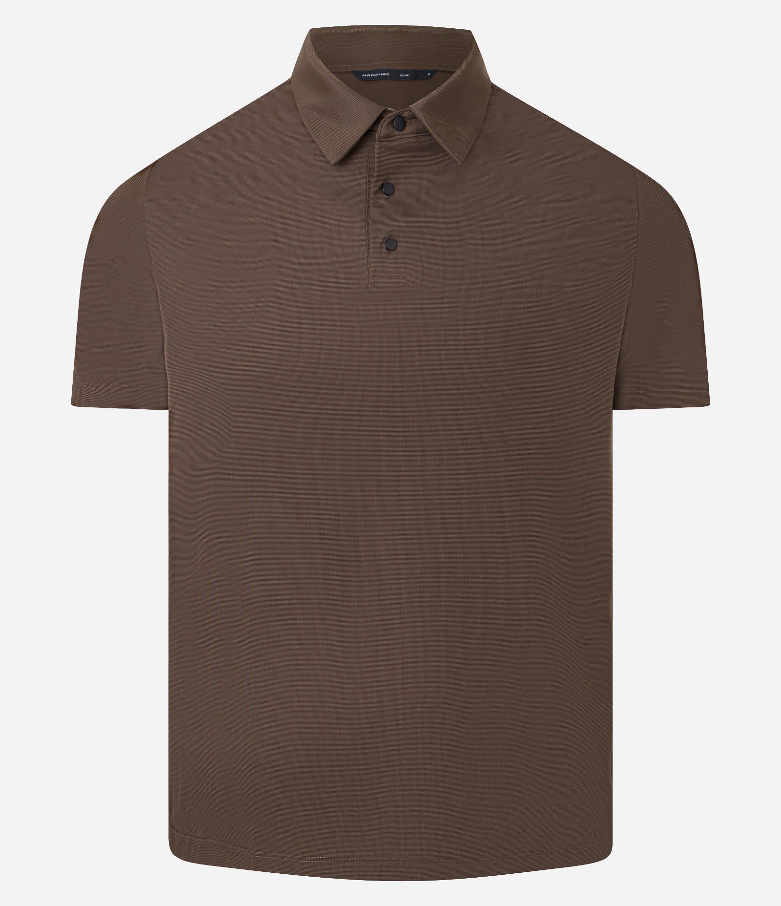 Camisa Polo Performance com Toque Gelado Marrom 6
