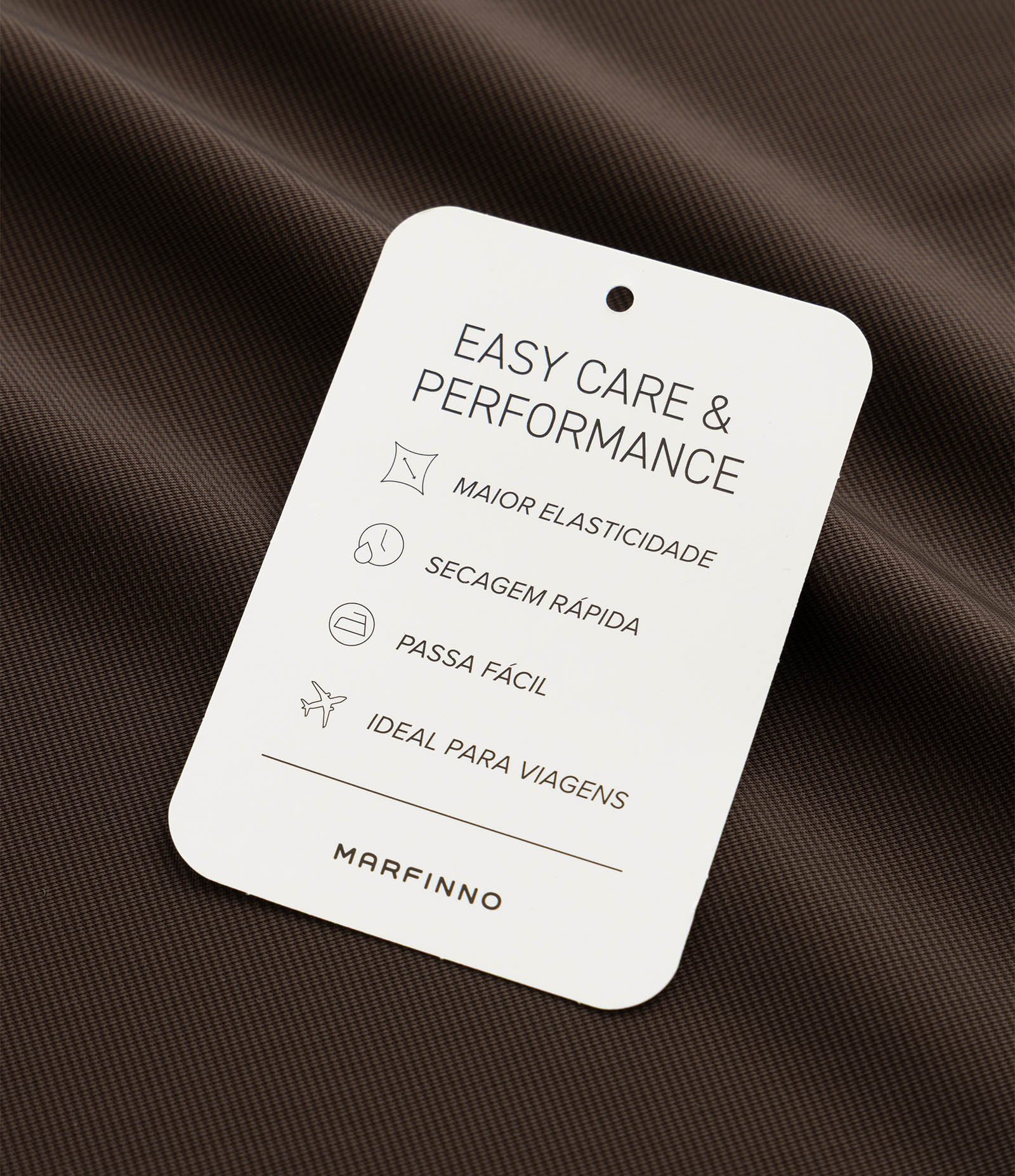 Camisa Polo Performance com Toque Gelado Marrom 10