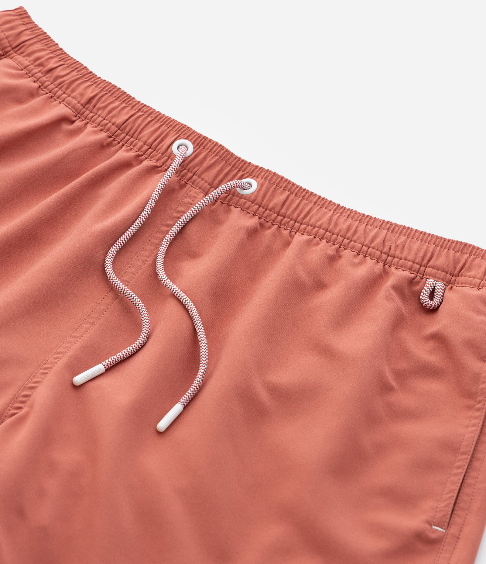 Bermuda de Banho em Peach Touch com Cós Elástico Marrom 7