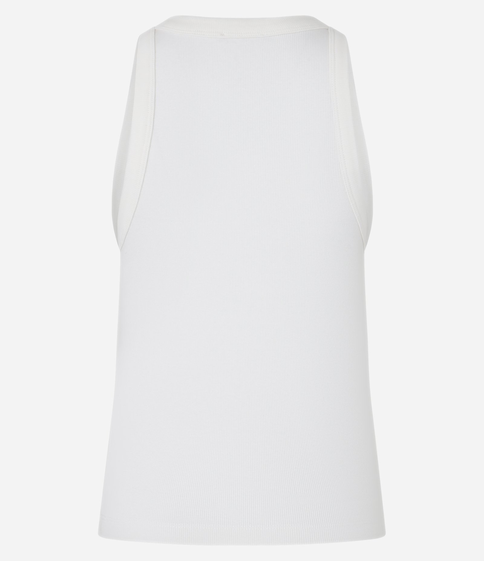 Blusa Básica Regular em Ribana de Algodão Branco 7