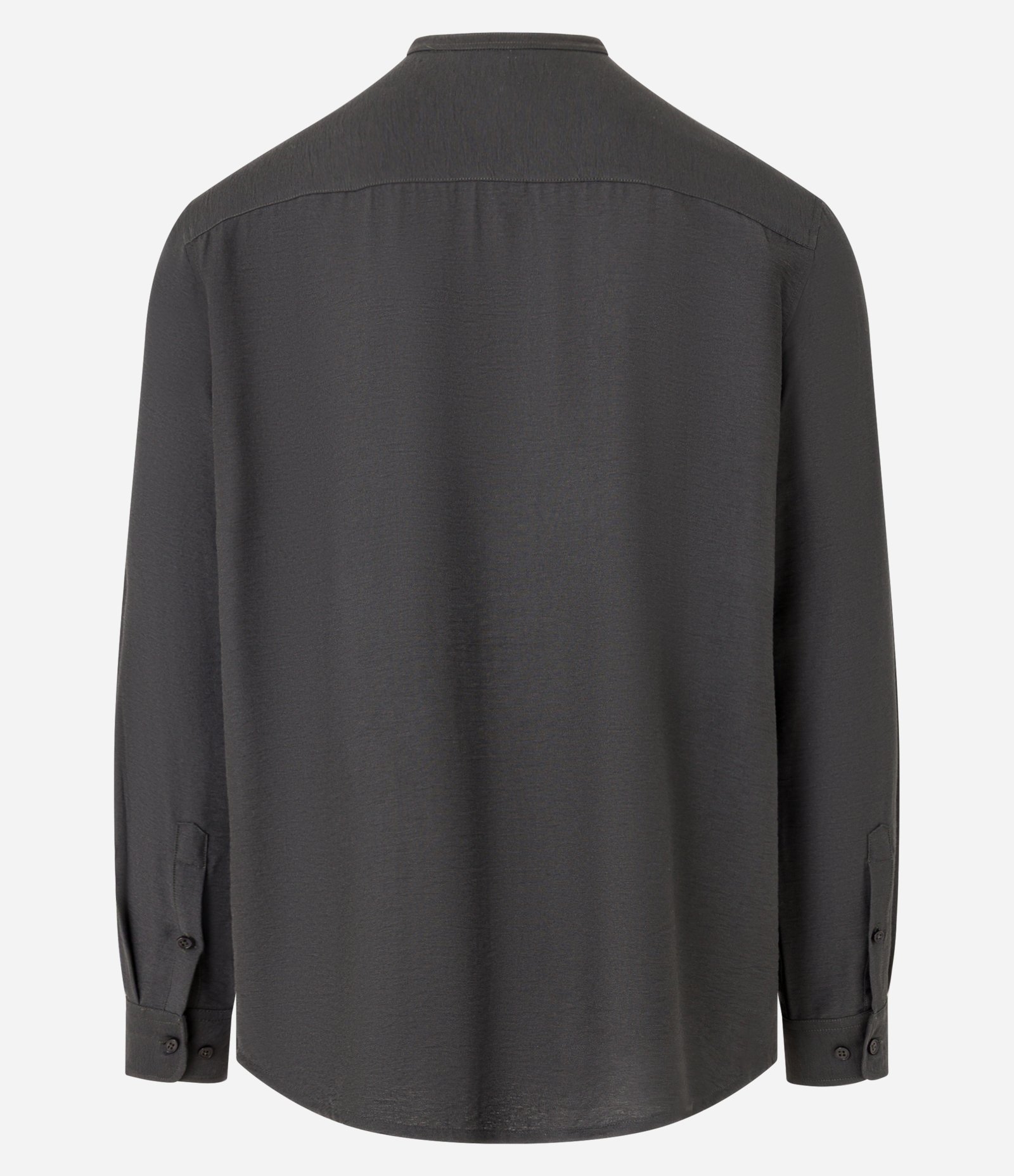Camisa em Viscose com Gola Padre Texturizada Cinza 2