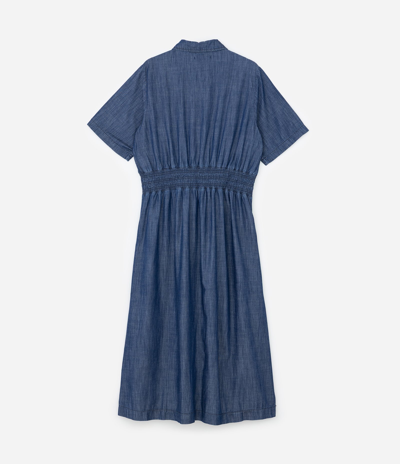 Vestido Chemise Midi em Jeans Curve & Plus Size Azul 6