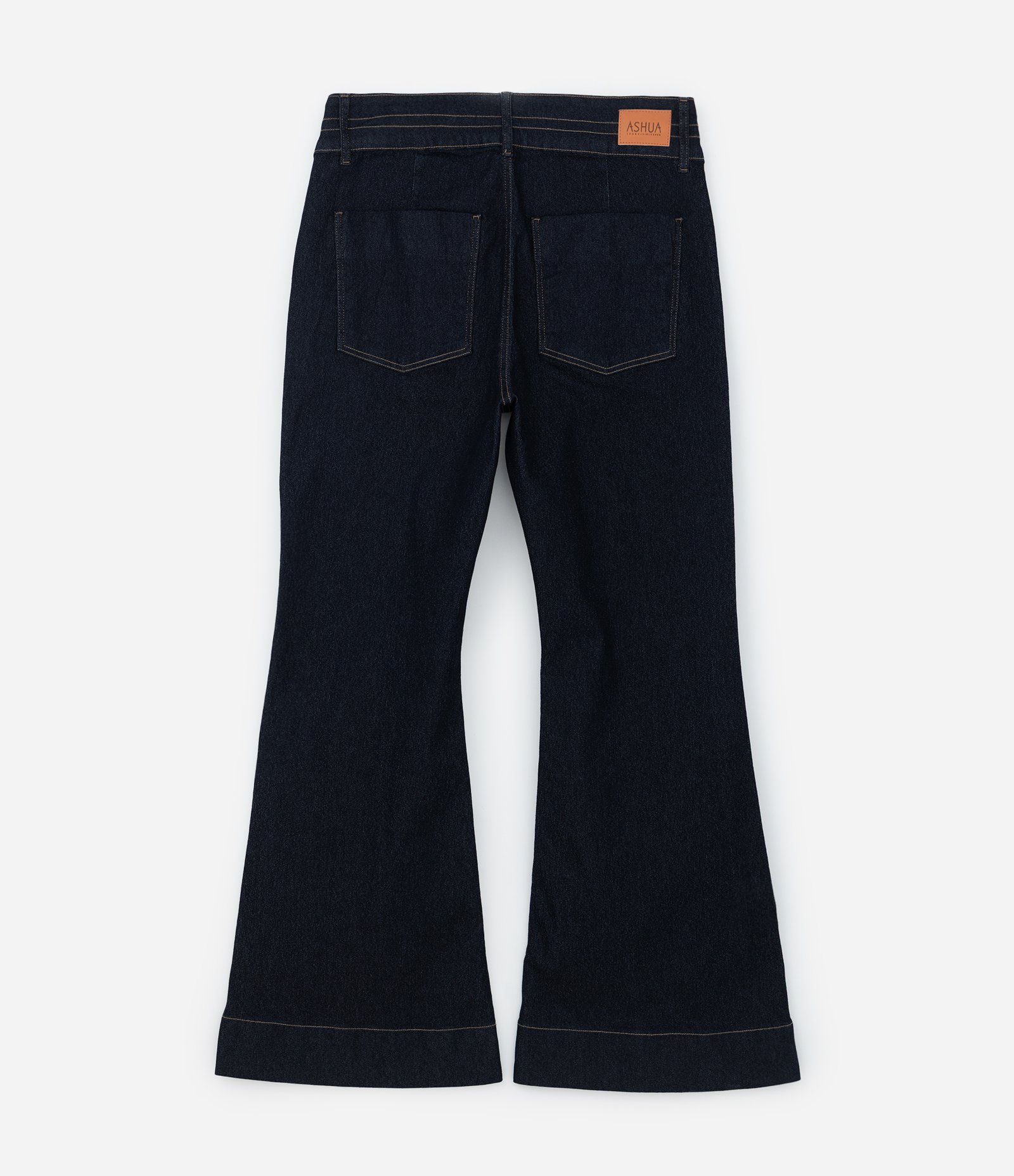 Calça Flare em Jeans com Elastano Curve & Plus Size Preto 6