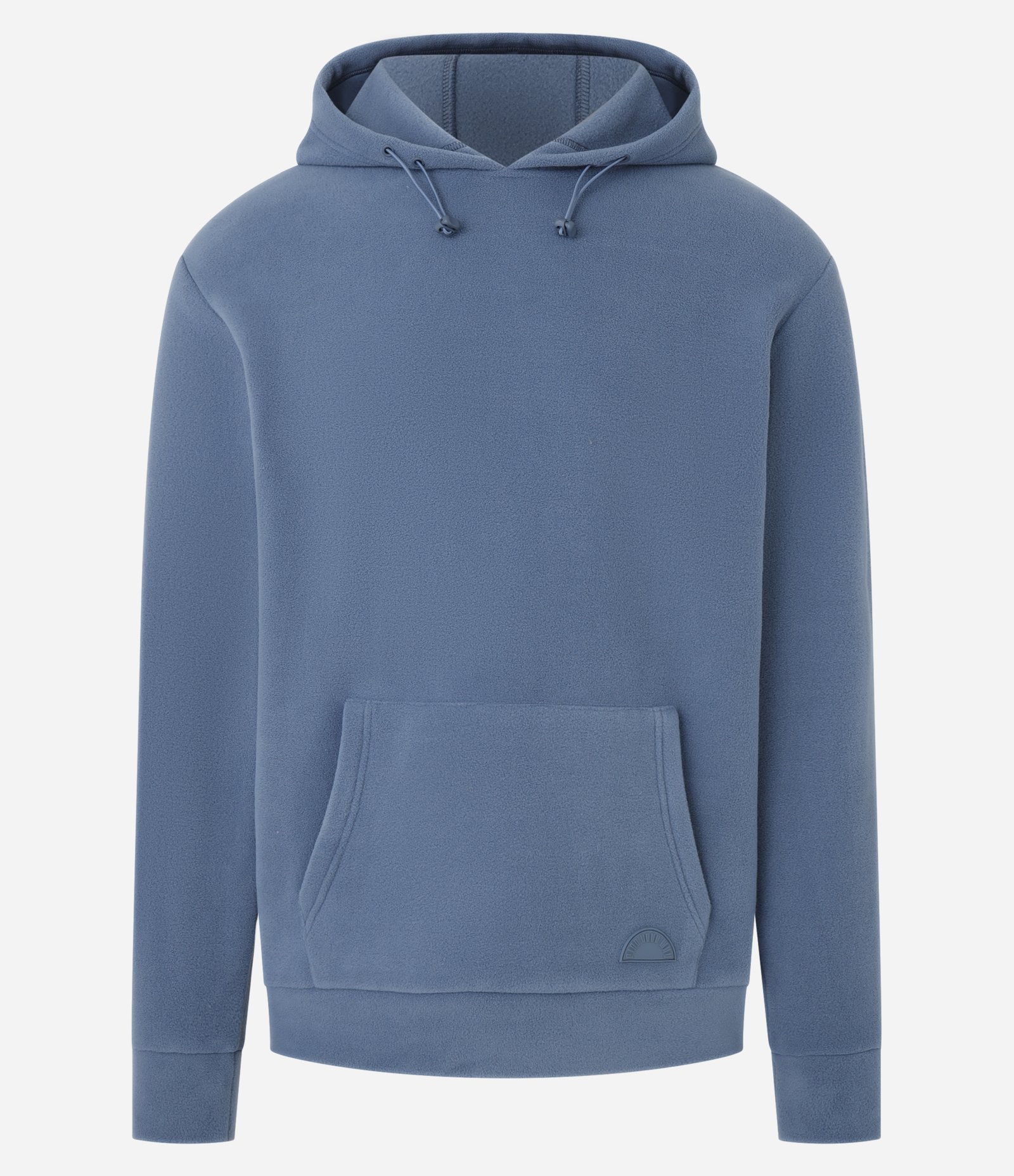 Casaco Esportivo com Capuz em Fleece Azul 6