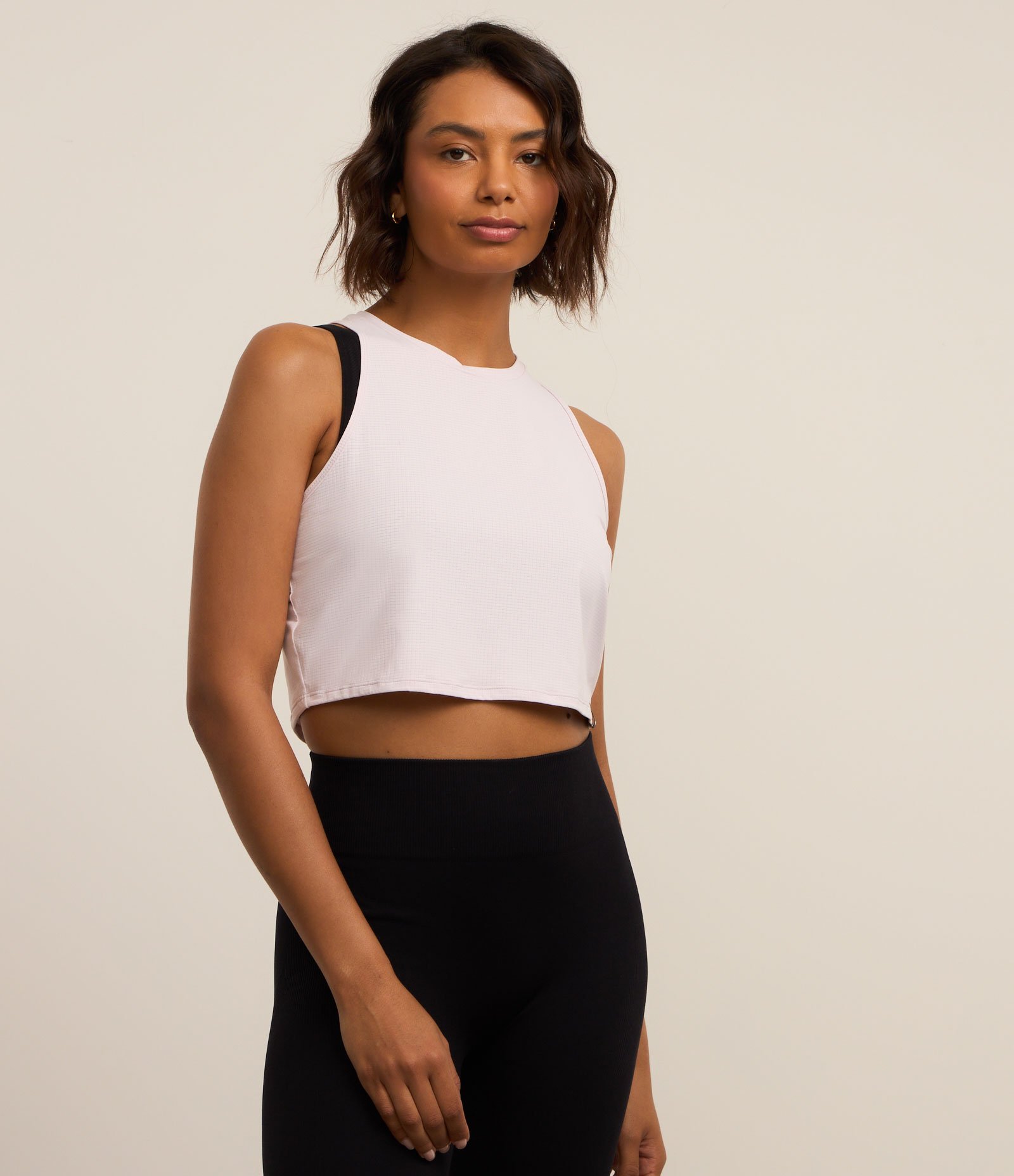 Regata Box Esportiva em Microfibra Texturizada com Recorte nas Costas Roxo Claro 1