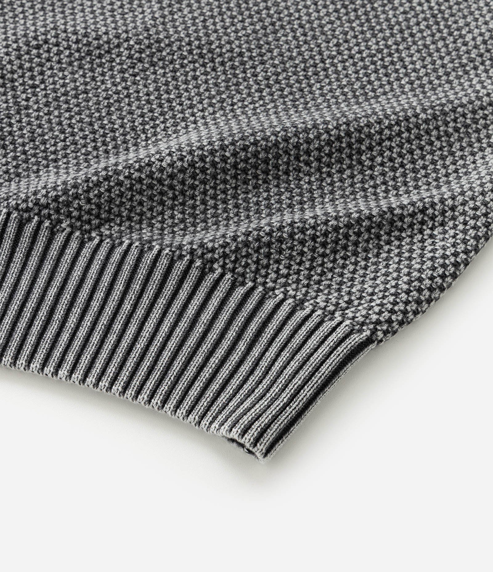 Colete Boxy em Tricô com Efeito Estonado Cinza 11