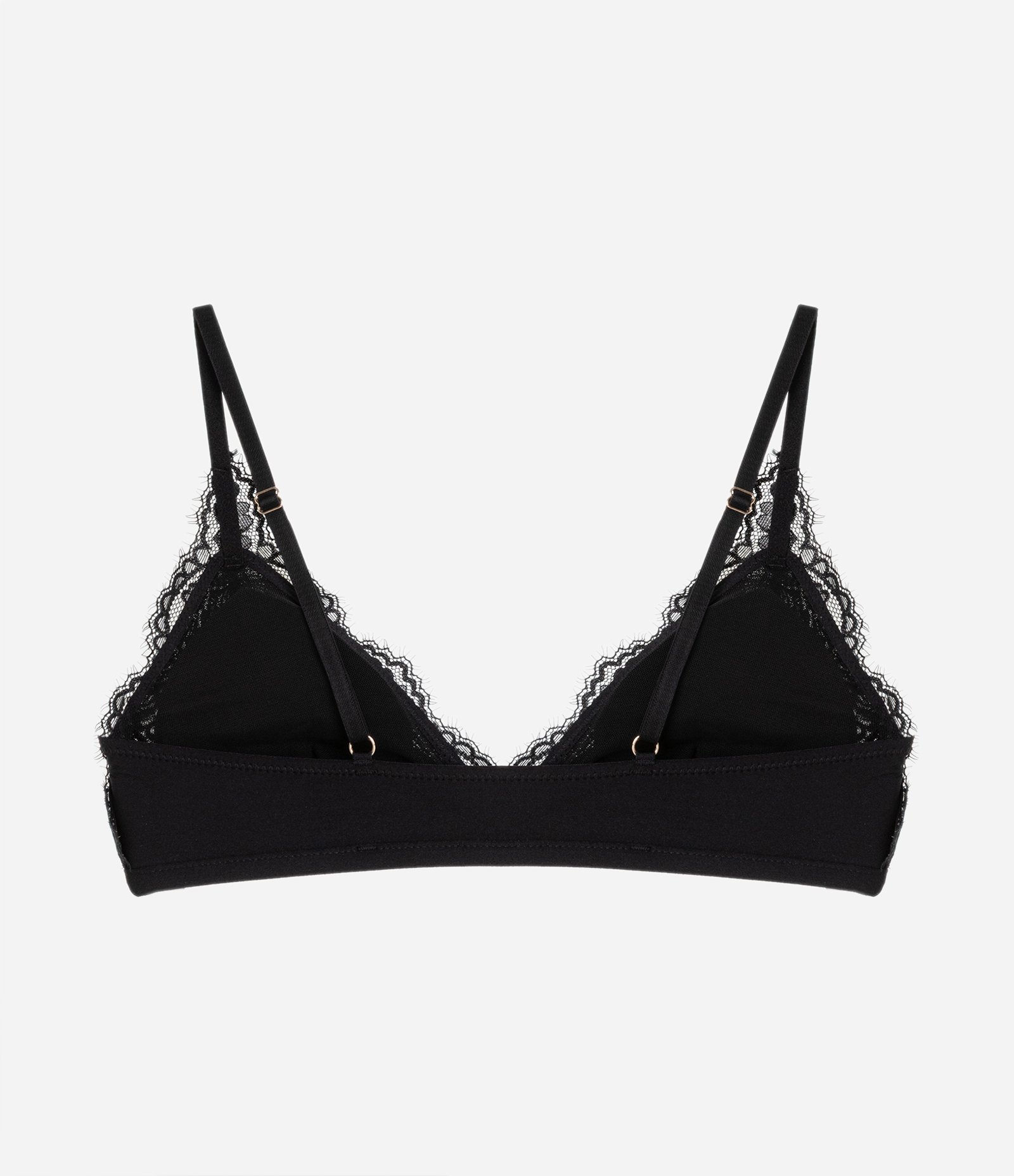 Sutiã Top em Microfibra com Detalhes em Renda e Bojo Removível Preto 6