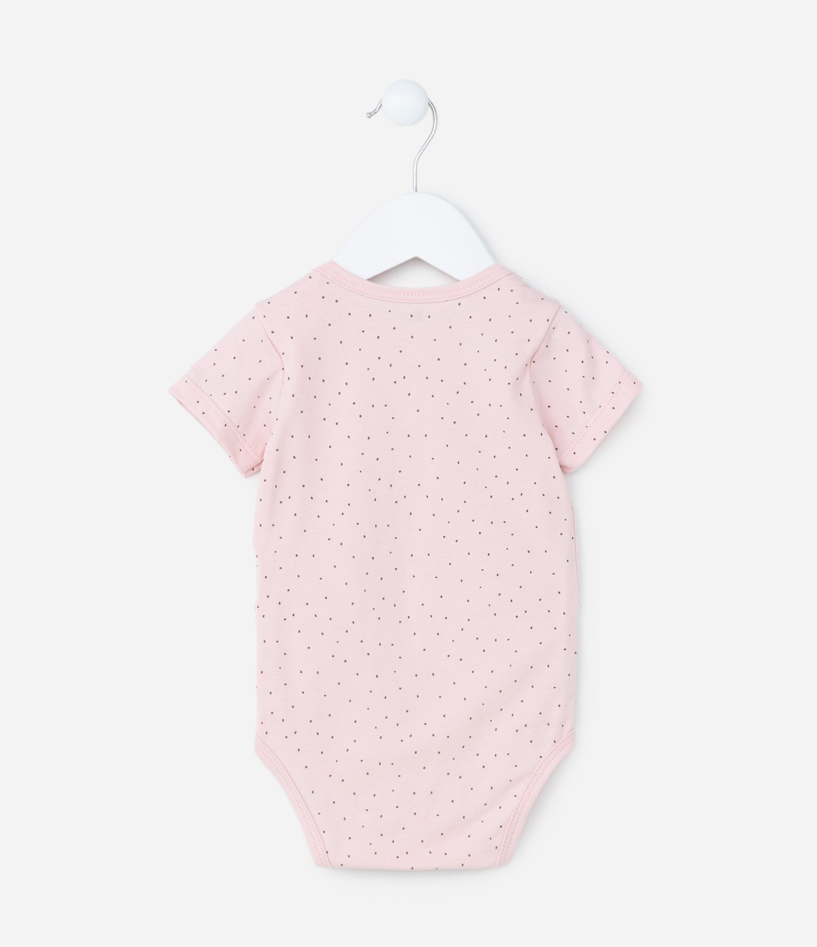 Body Infantil em Algodão com Estampa Bichinhos - Tam RN a 18 meses Rosa 2