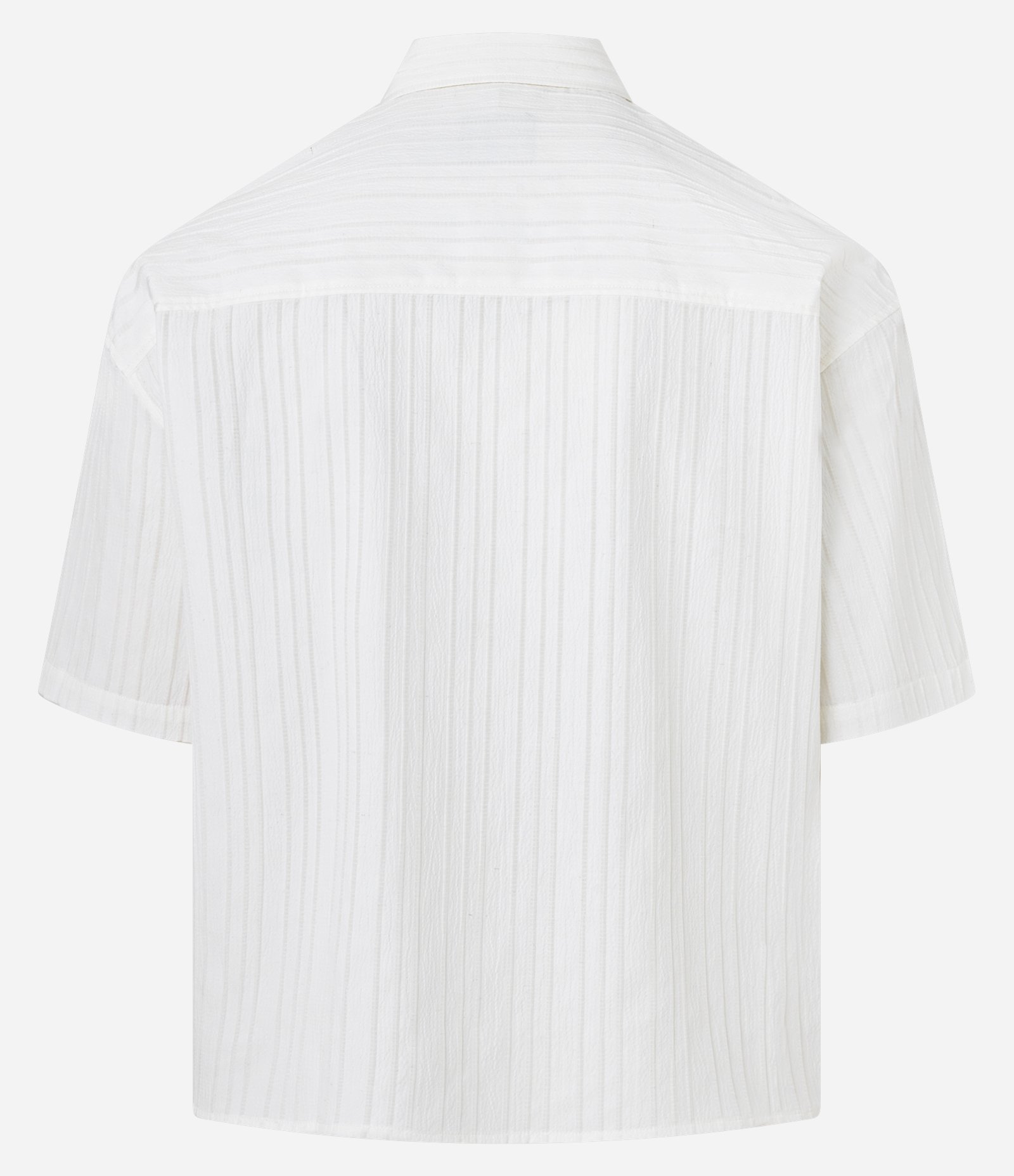 Camisa Oversized com Estampa Localizada e Lettering Texturizada Off White 10