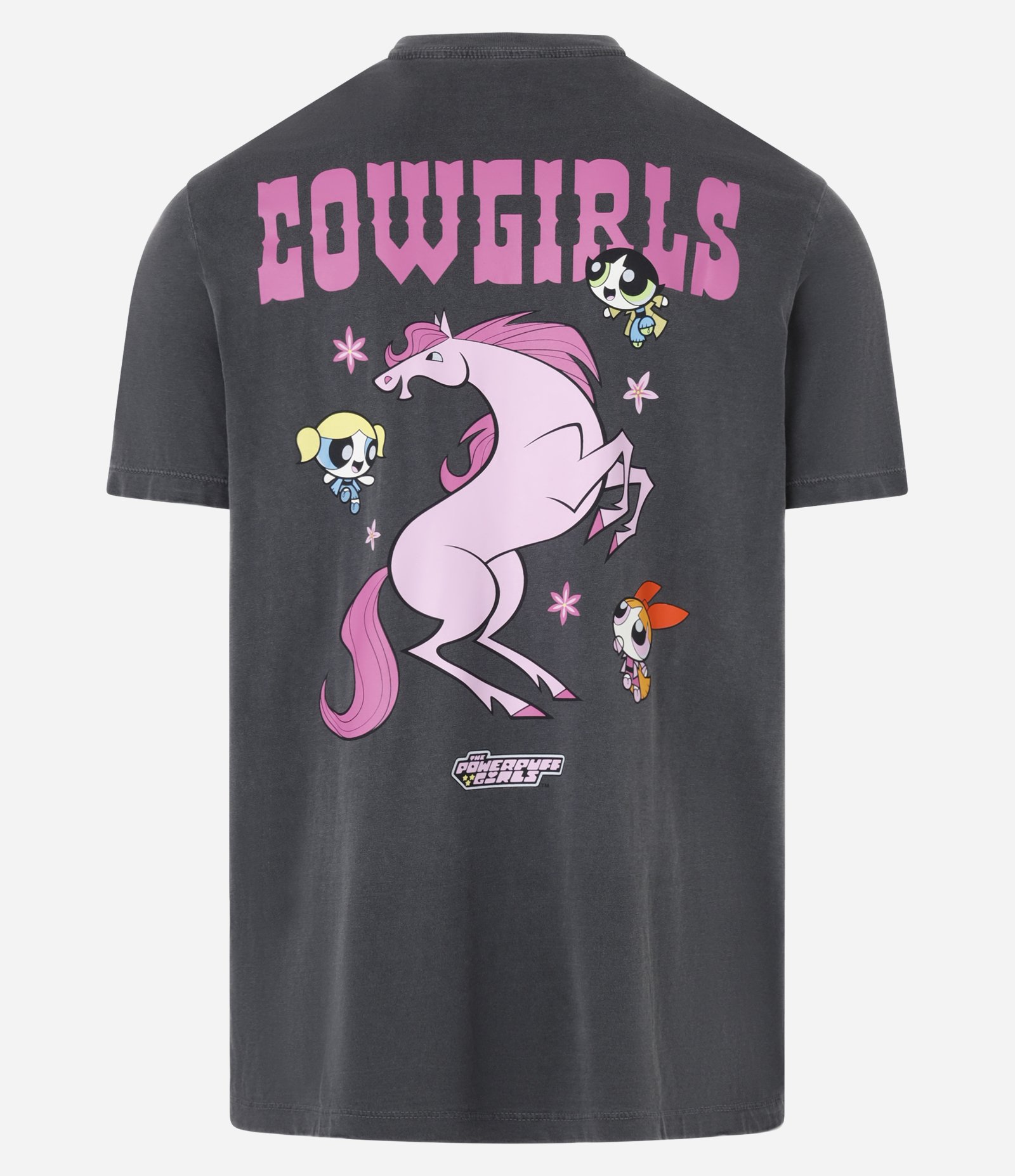 Camiseta Comfort em Algodão com Estampa Meninas Superpoderosas Cowgirls Cinza 6