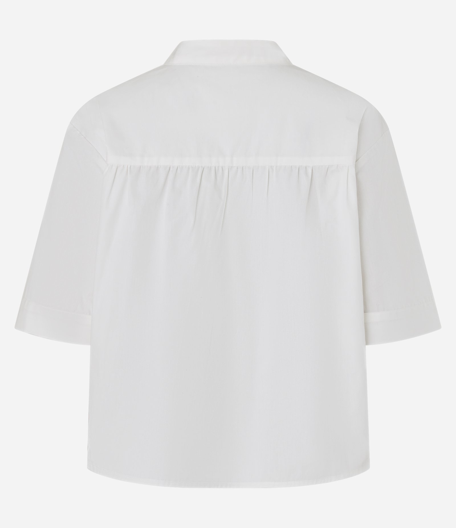 Blusa em Tricoline com Amarração na Gola Padre Off White 6