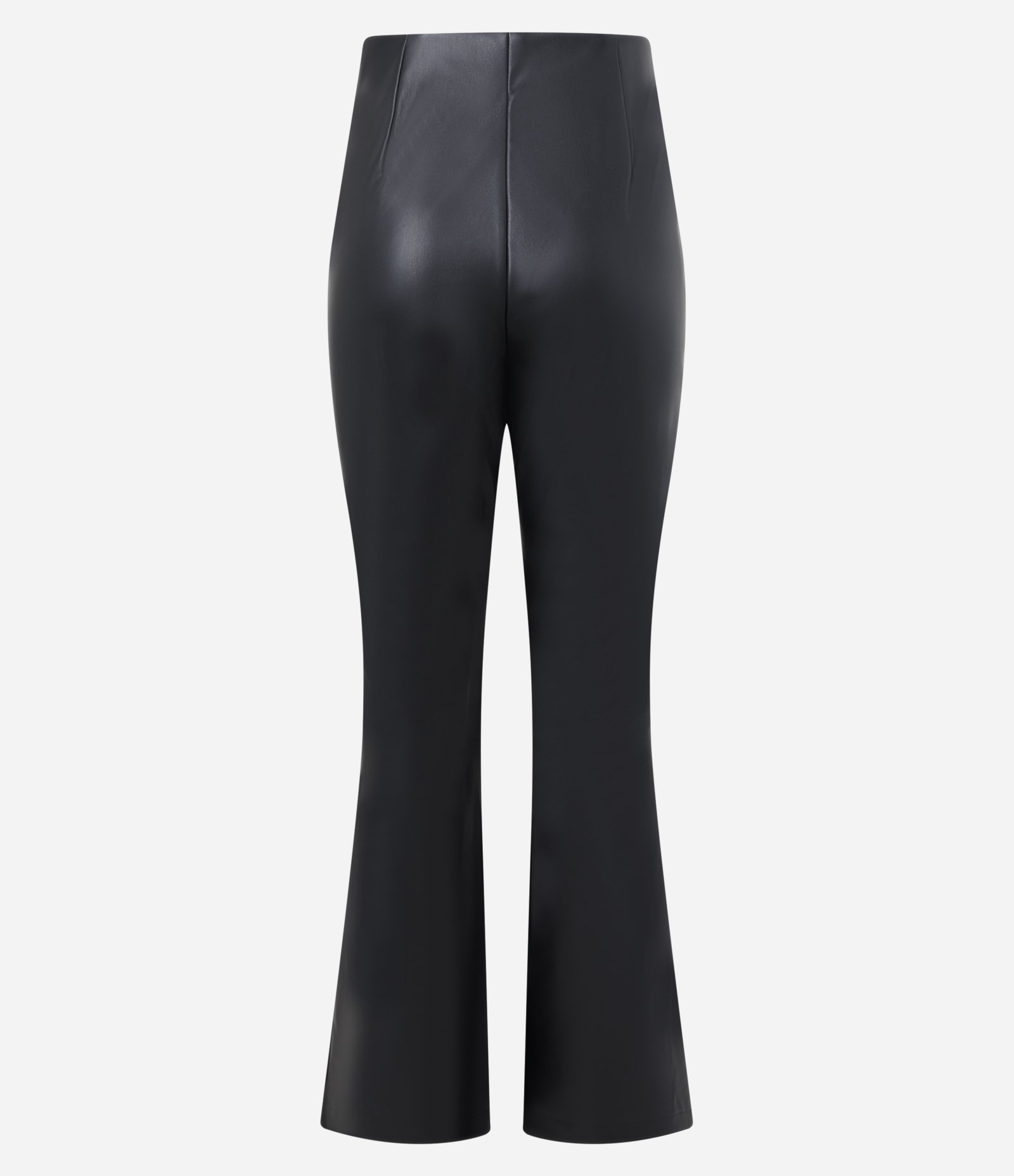 Calça Flare em PU com Friso Frontal Preto 6