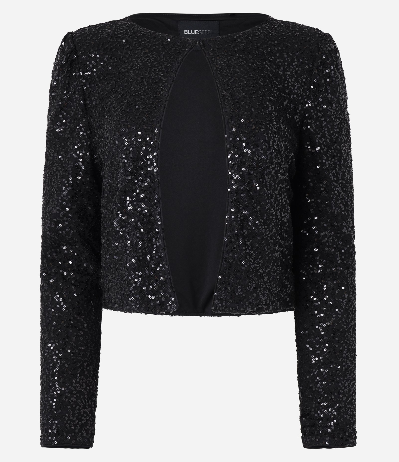 Casaqueto Curto em Paetê com Ganchinho para Fechamento Preto 6