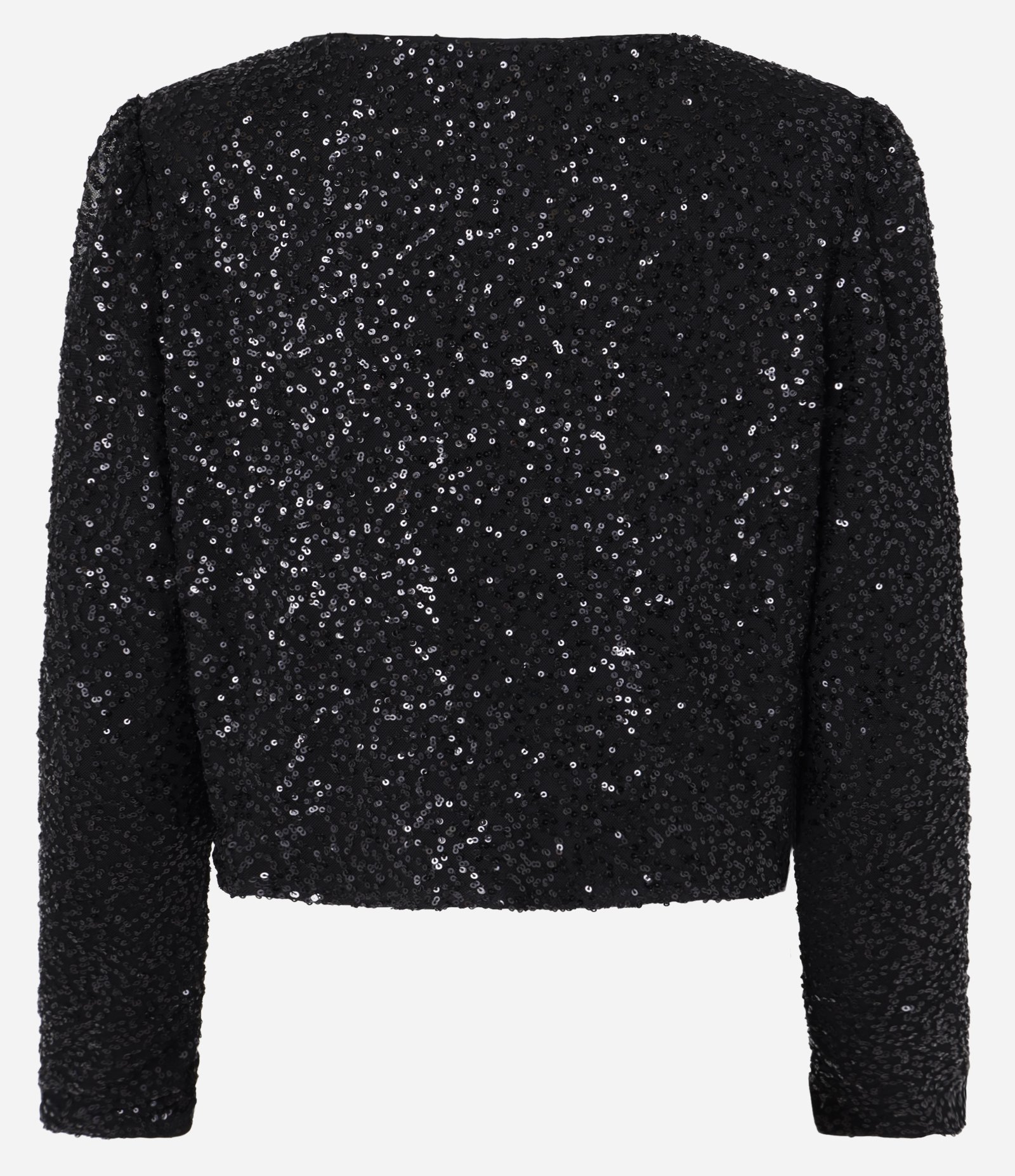 Casaqueto Curto em Paetê com Ganchinho para Fechamento Preto 8