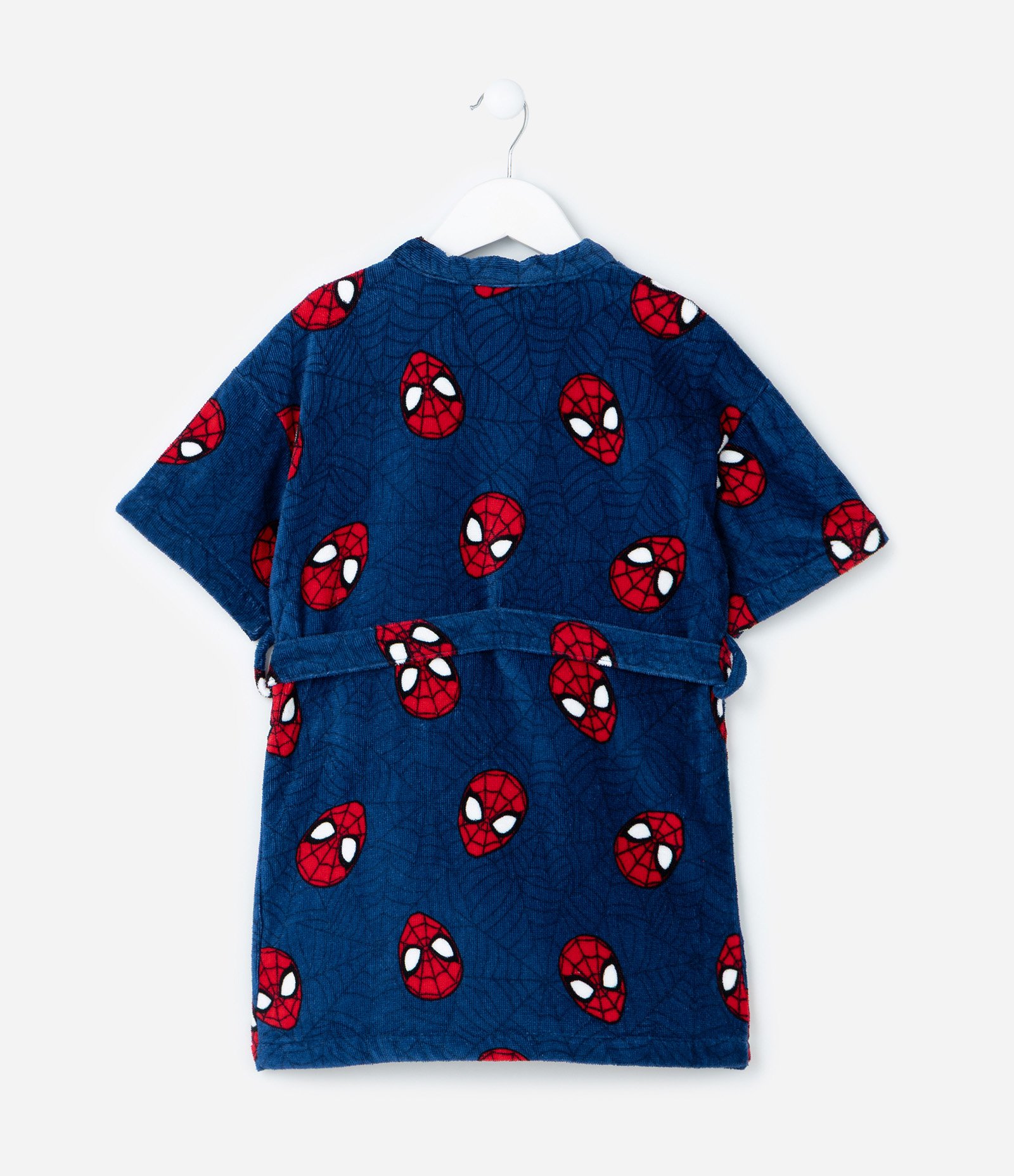 Roupão Infantil Atoalhado Estampa Homem-Aranha - Tam Único Azul 2