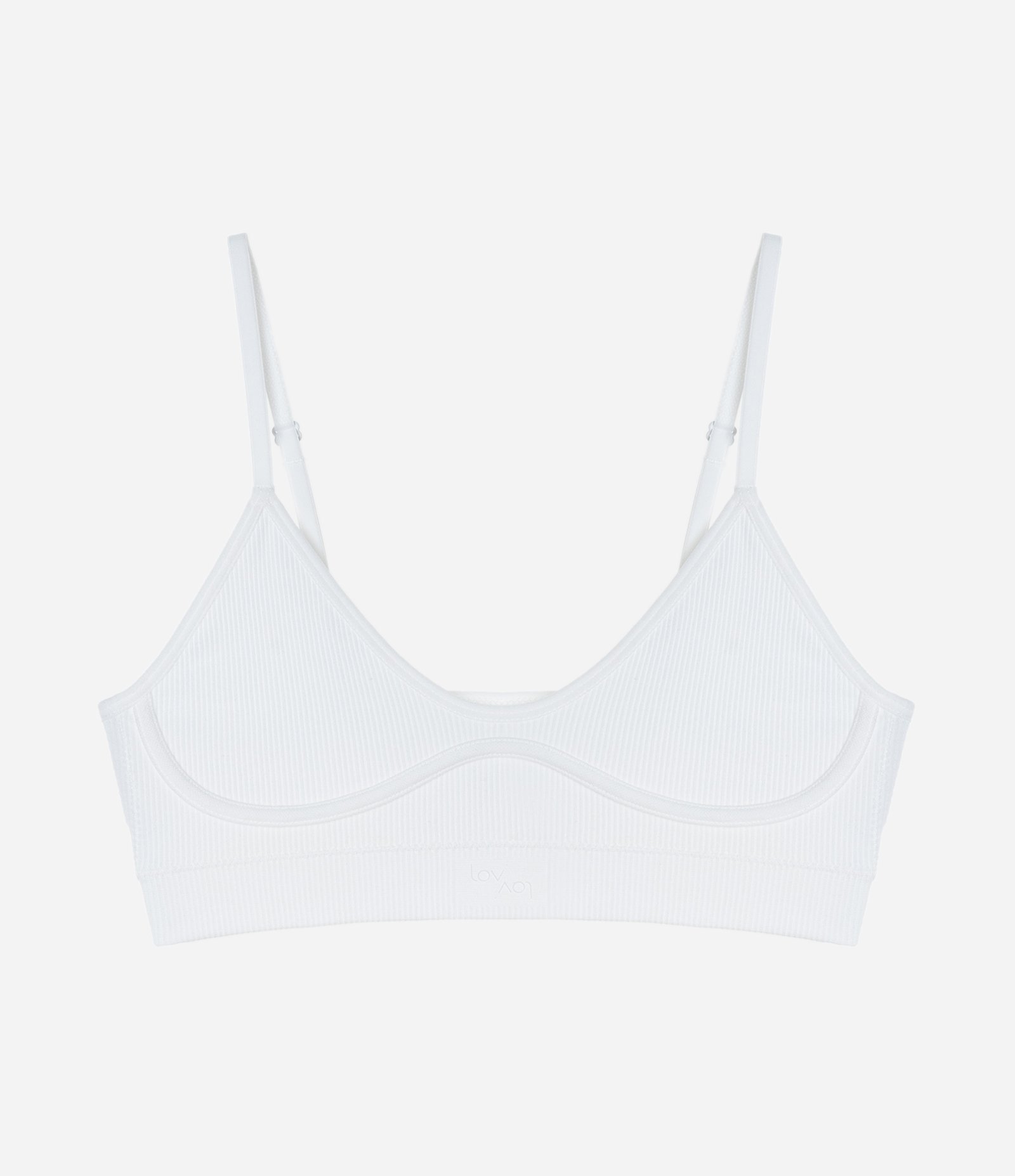 Sutiã Sport Seamless com Detalhes Contrastantes e Textura Branco 5