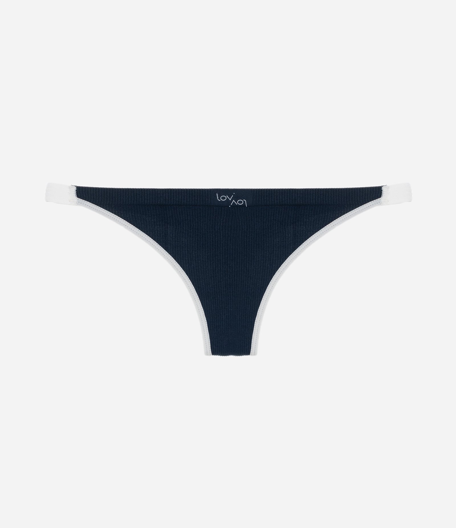 Calcinha String Fio Seamless Azul Marinho 5