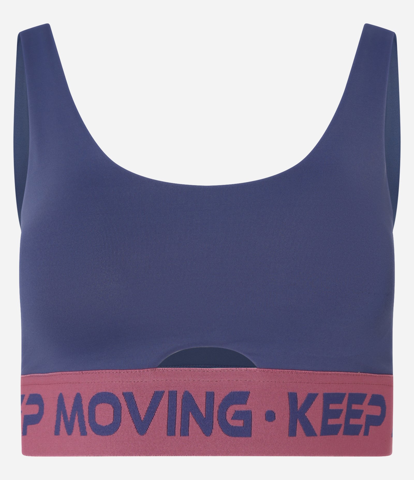 Top Esportivo em Microfibra com Bojo Removível e Elástico Keep Moving Azul 5