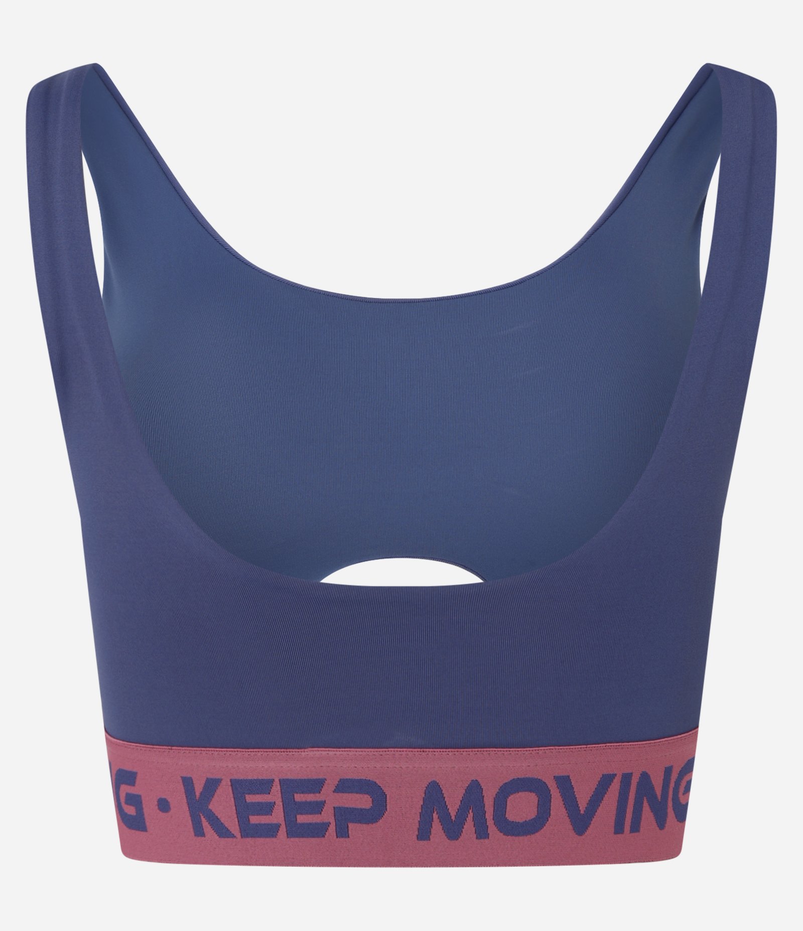 Top Esportivo em Microfibra com Bojo Removível e Elástico Keep Moving Azul 6