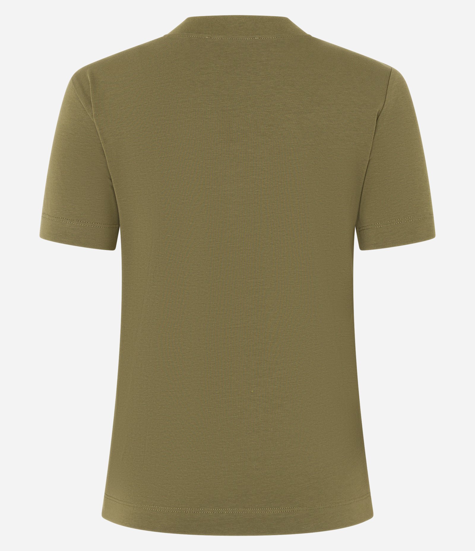 Blusa Básica Justinha em Ribana de Algodão Verde Oliva 6