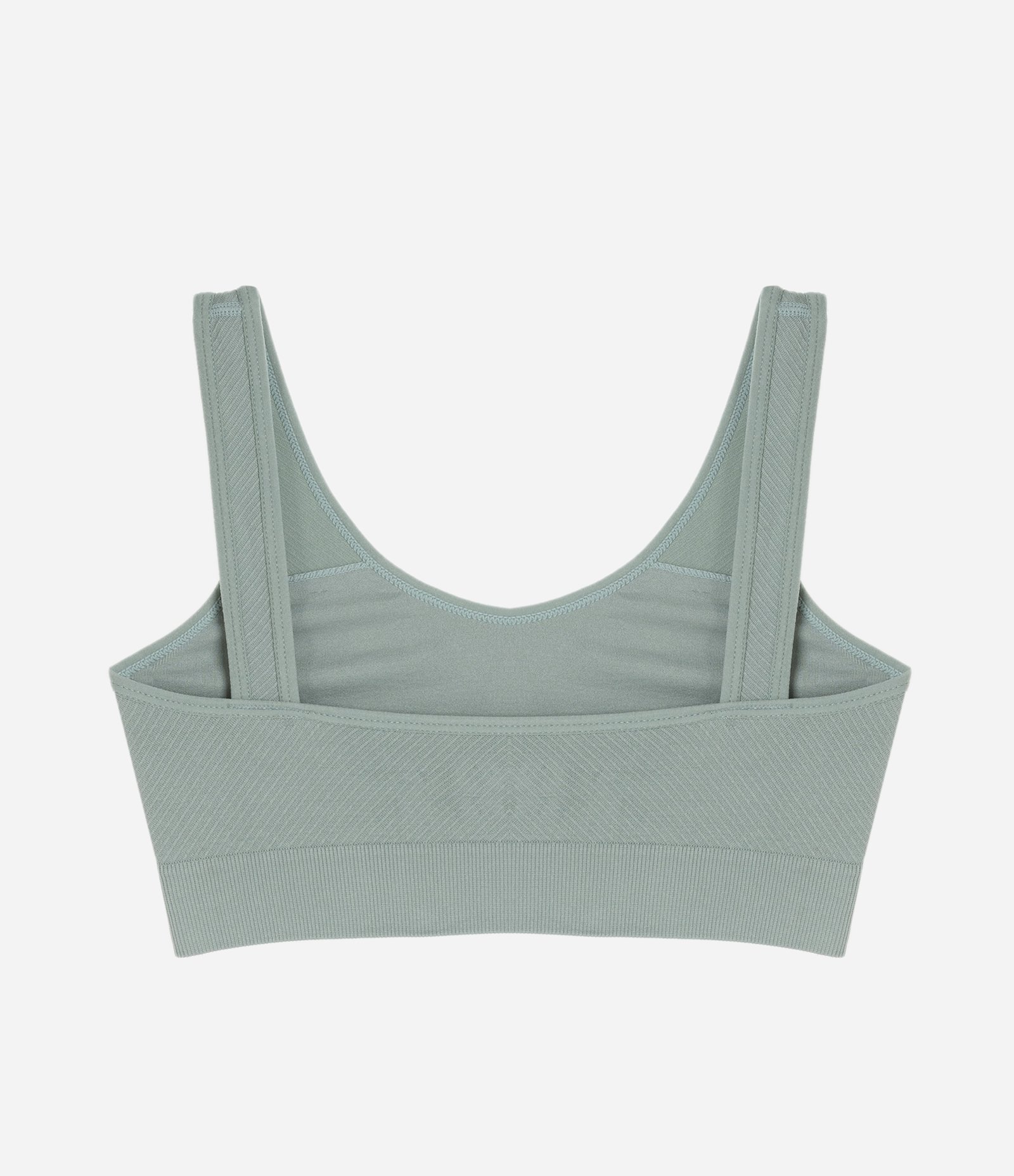 Sutiã Top em Poliamida Texturizada Seamless Verde 6