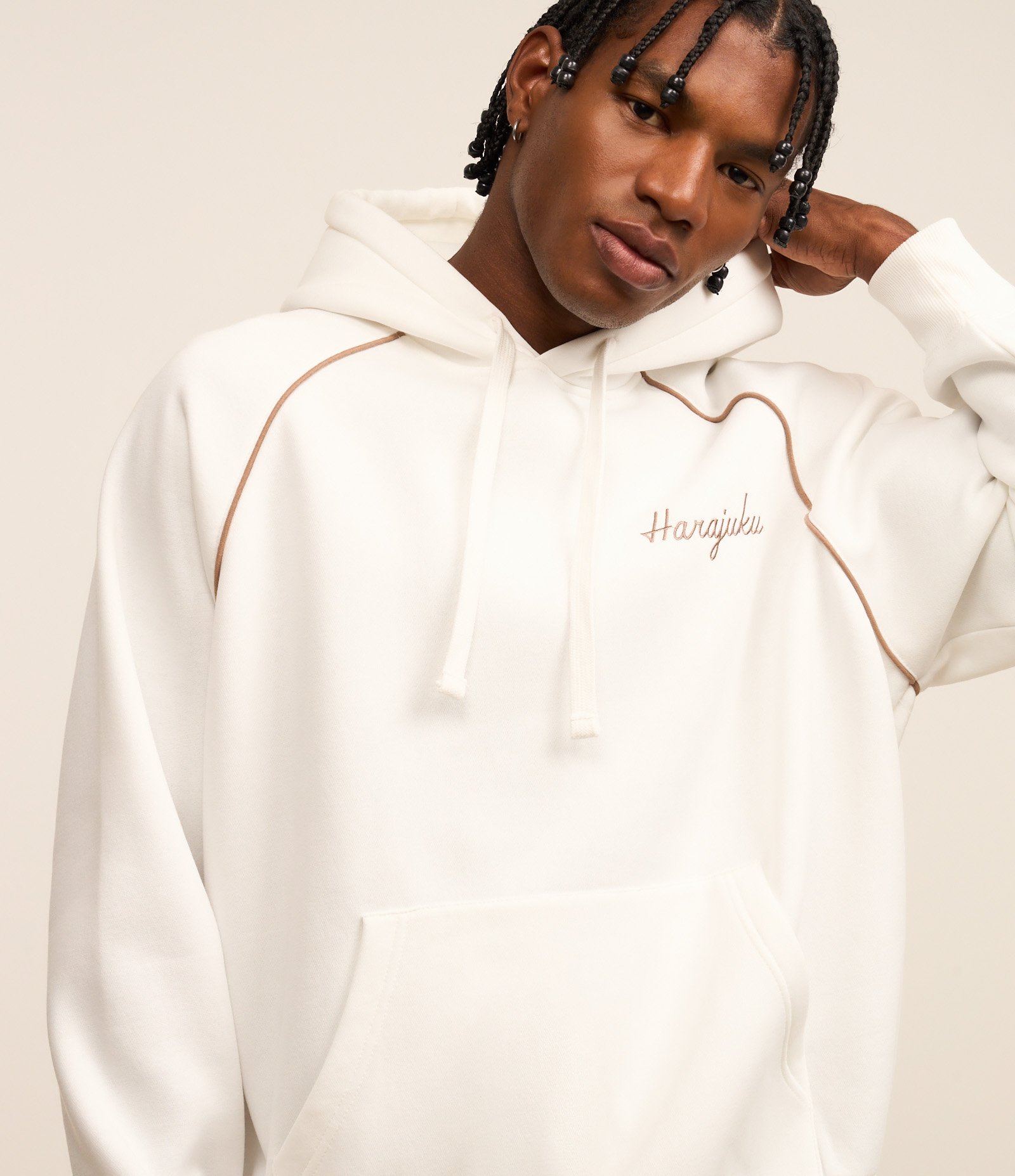 Casaco Boxy em Fleece com Felpa com Estampa Degradê de Peixes Orientais Branco 5