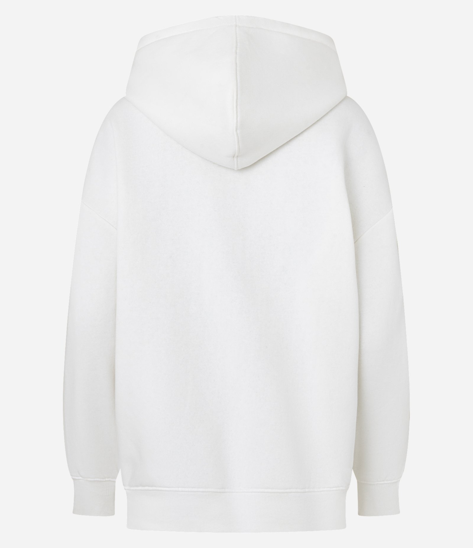 Casaco Fechado Overtop em Moletom com Estampa Lettering Seattle Branco 7