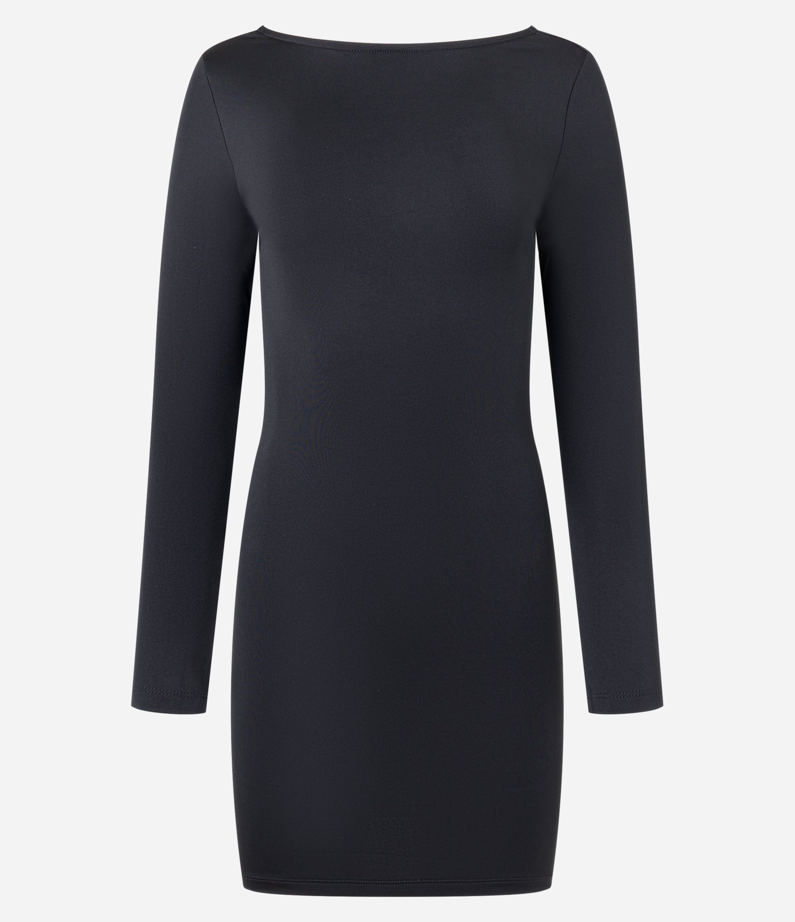 Vestido Curto em Jersey com Decote Degagê nas Costas Preto 5