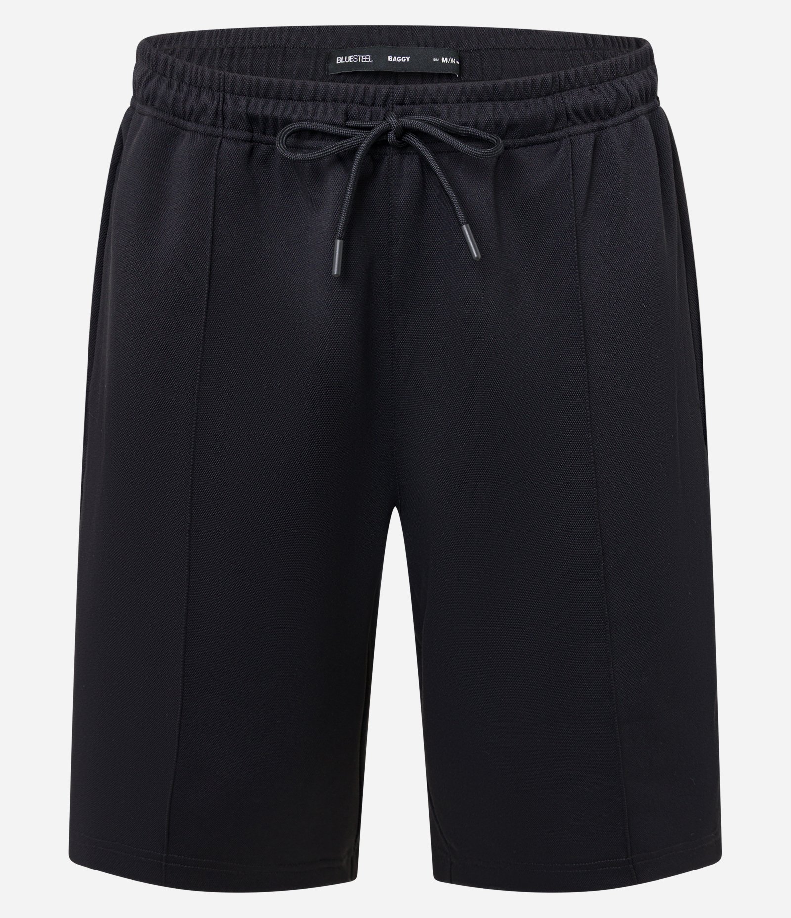 Bermuda Baggy em Helanca com Cós Ajustável Preto 5