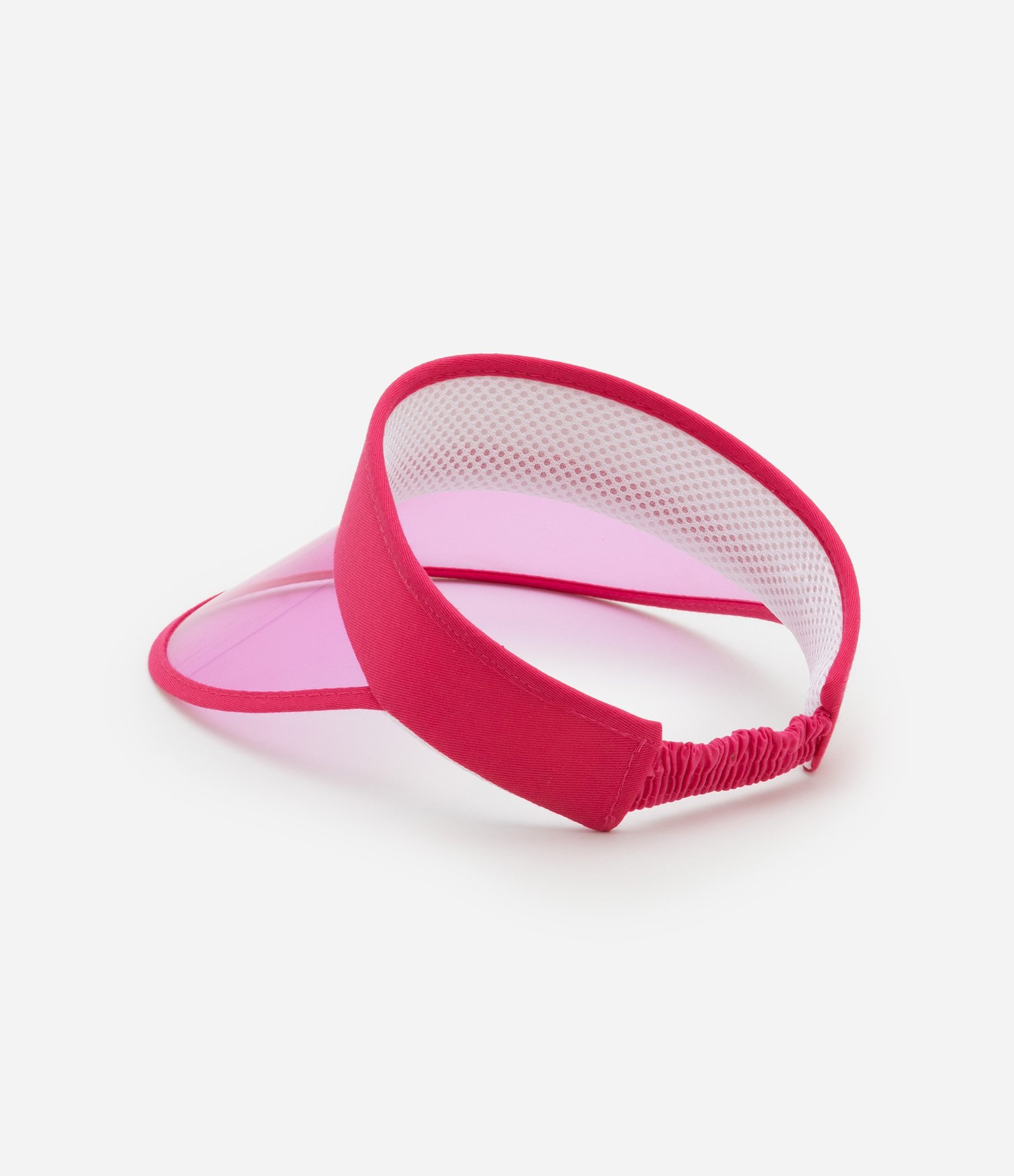 Viseira Infantil em Plástico Transparente - Tam Único Rosa 2