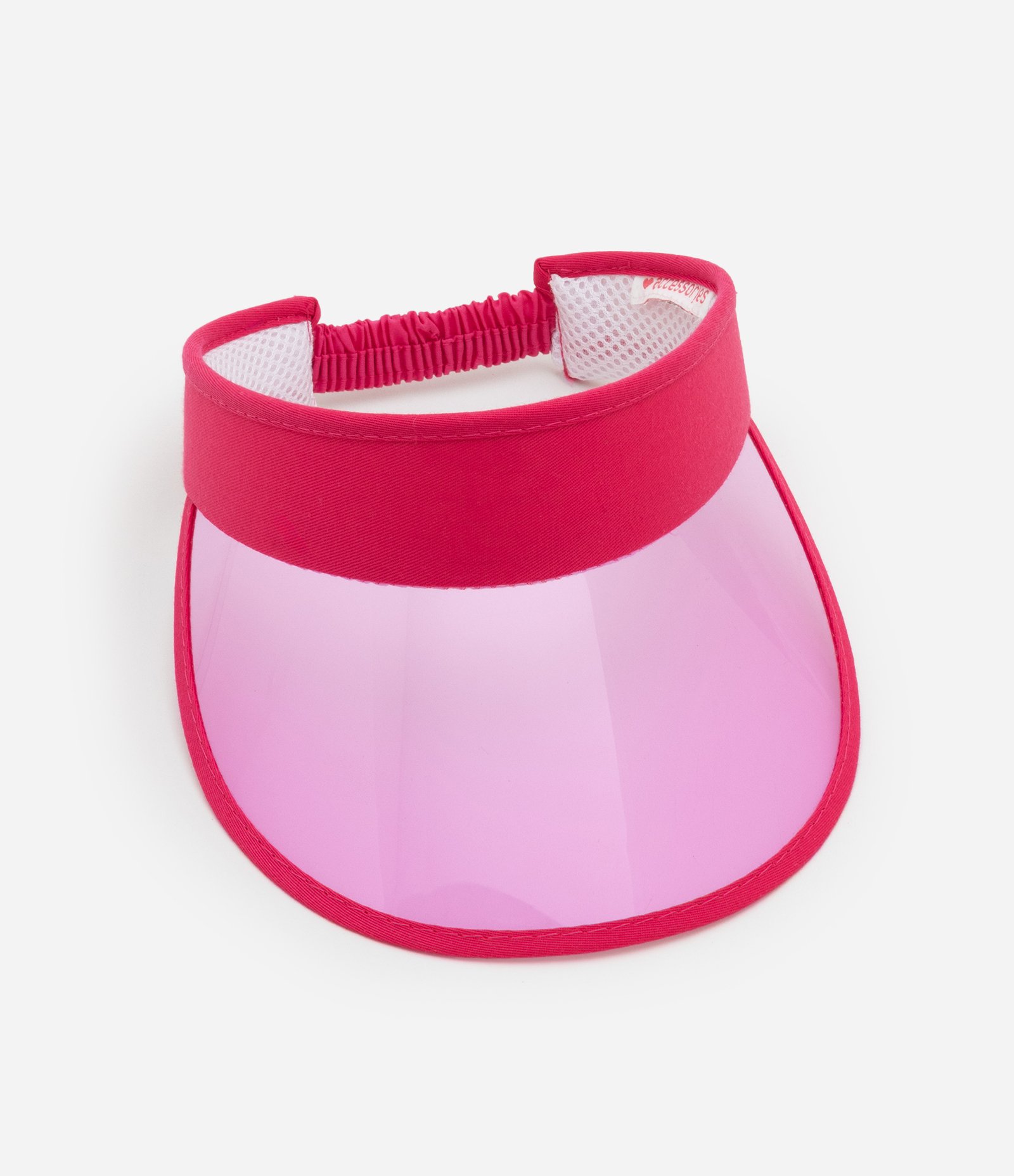 Viseira Infantil em Plástico Transparente - Tam Único Rosa 3
