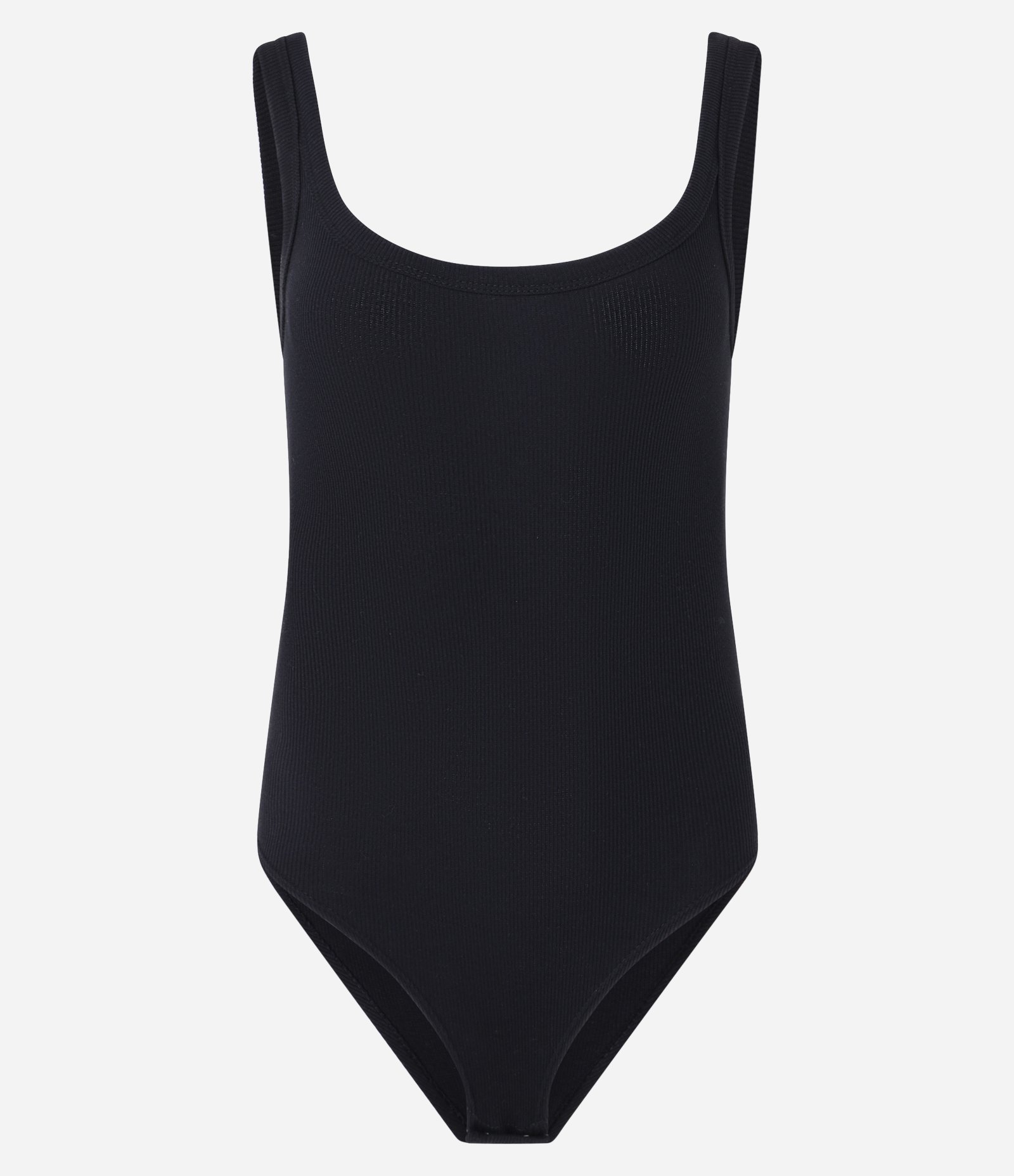 Body em Ribana Sem Manga com Viés Transpassado Preto 5