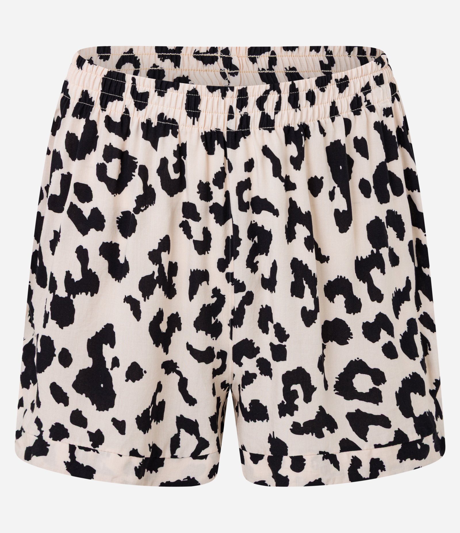 Pijama Americano Curto com Estampa Animal Print Onça Off White 7