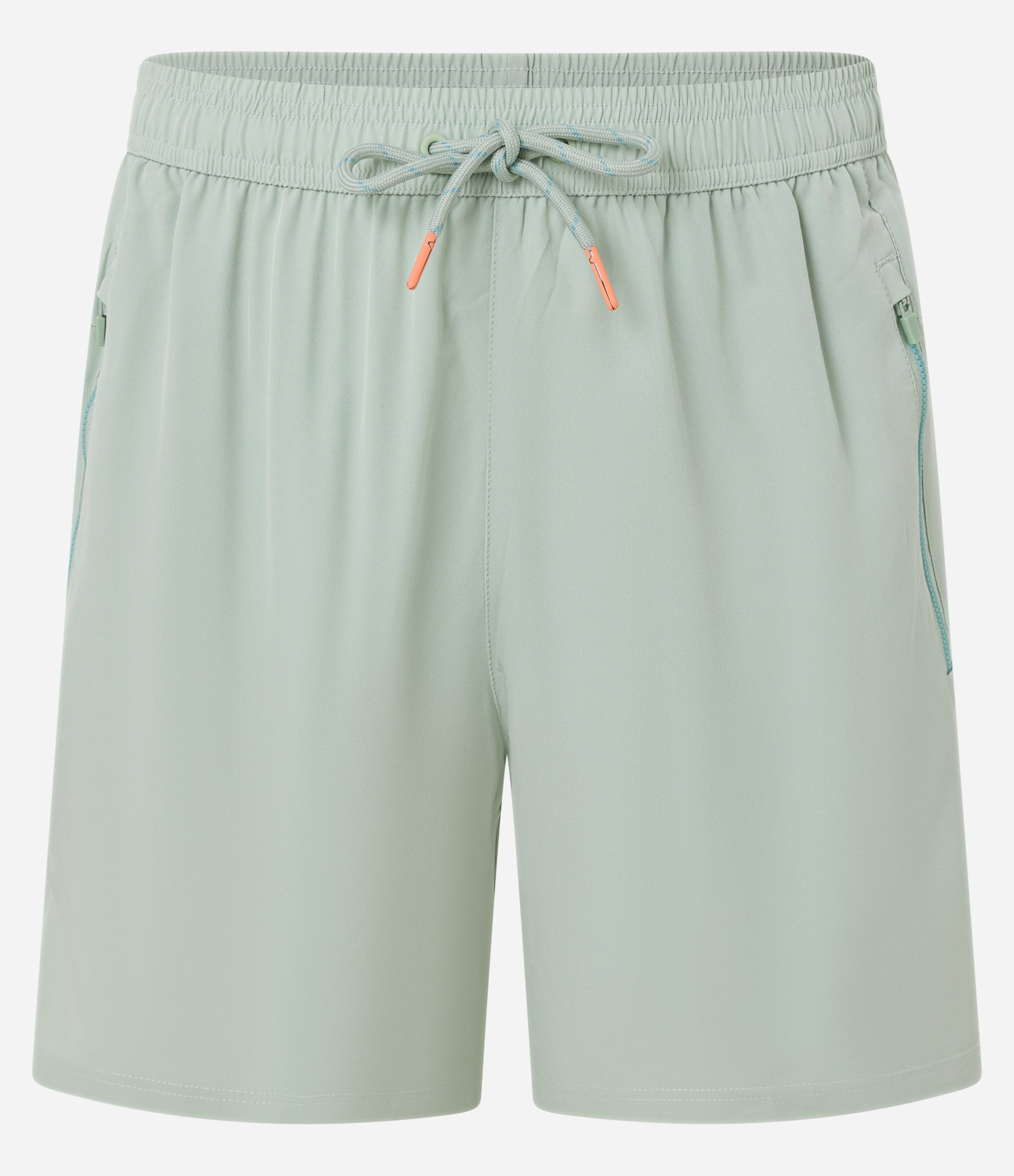 Bermuda Esportiva com Blocos de Cor e Bolsos com Zíper Verde 8