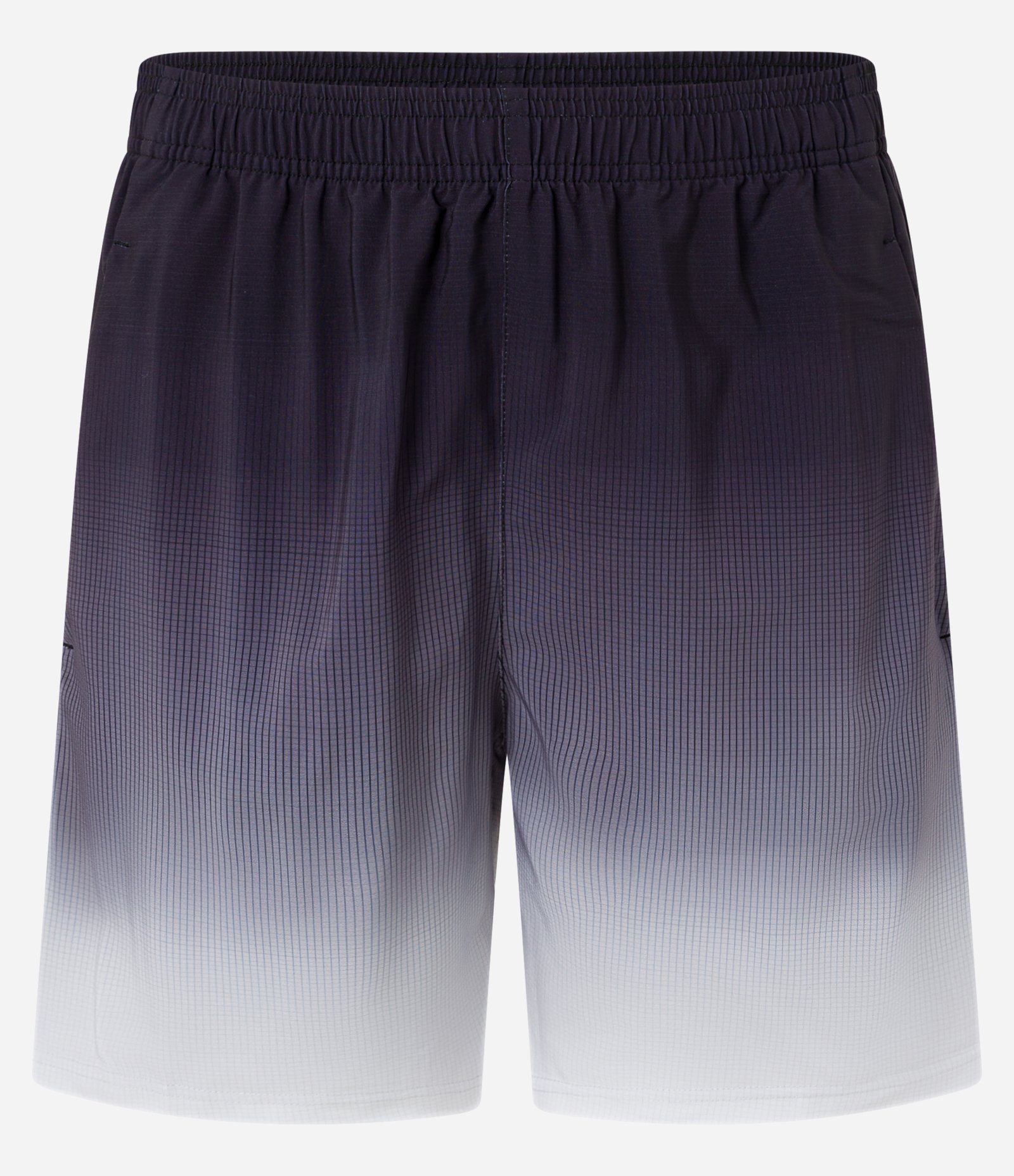 Bermuda Esportiva com Xadrez e Degrade na Barra Preto 8