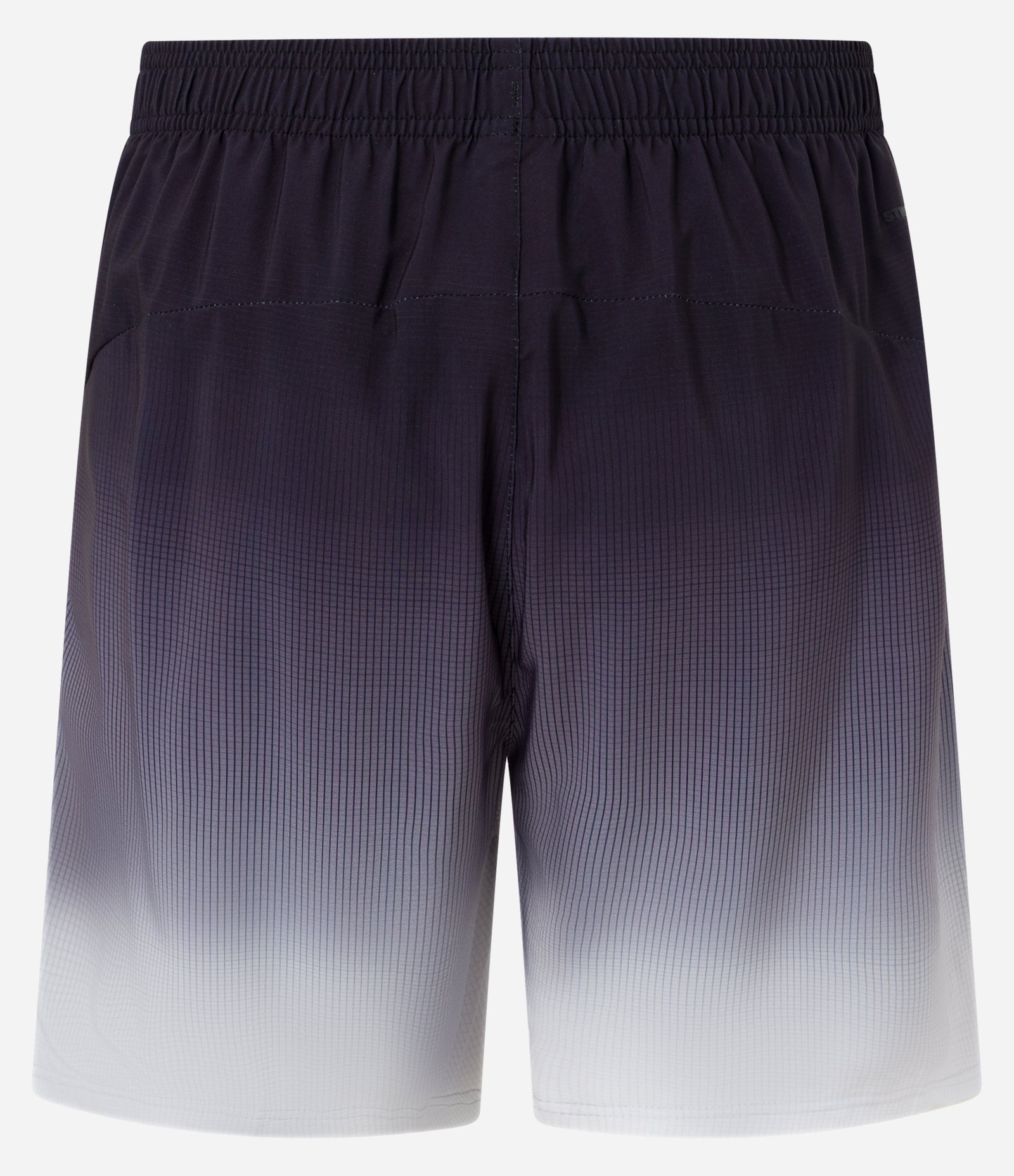 Bermuda Esportiva com Xadrez e Degrade na Barra Preto 10