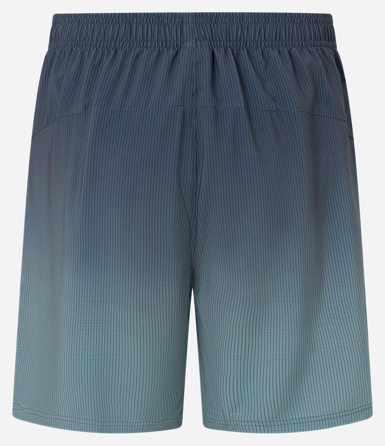 Bermuda Esportiva com Xadrez e Degrade na Barra Cinza Escuro 10