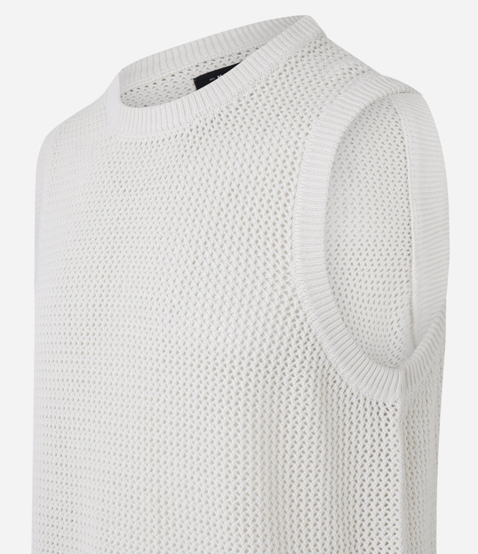 Regata Regular em Tricô com Viés em Ribana Bege 7