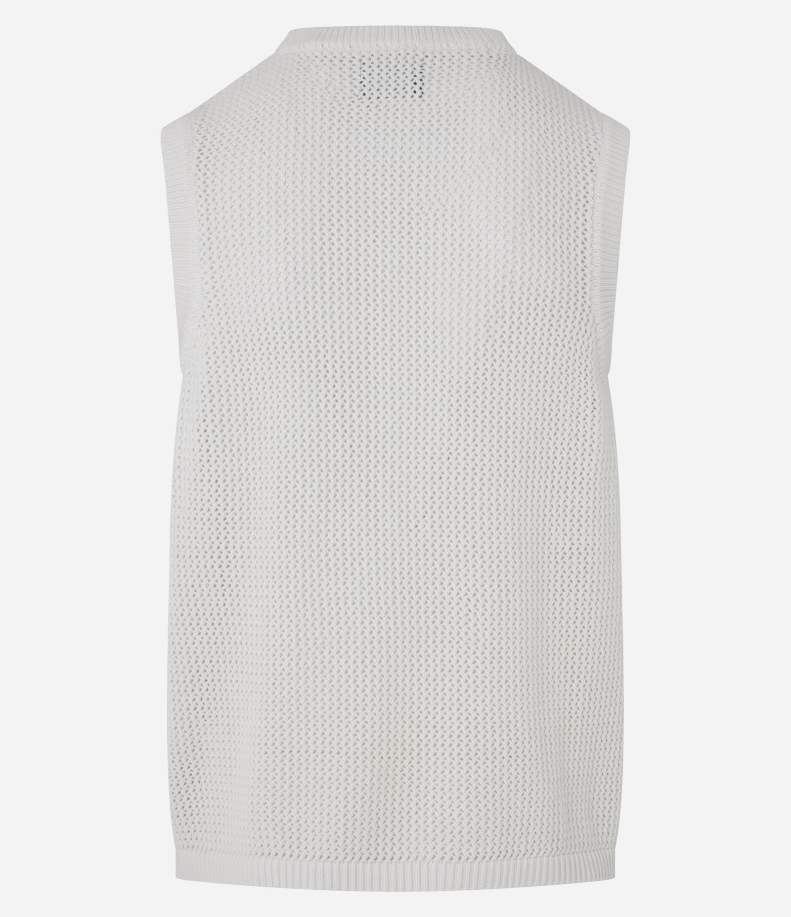 Regata Regular em Tricô com Viés em Ribana Bege 8