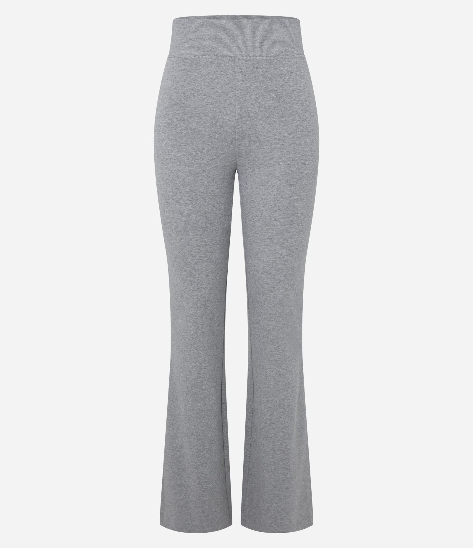 Calça Flare em Cotton Básica Cinza 5