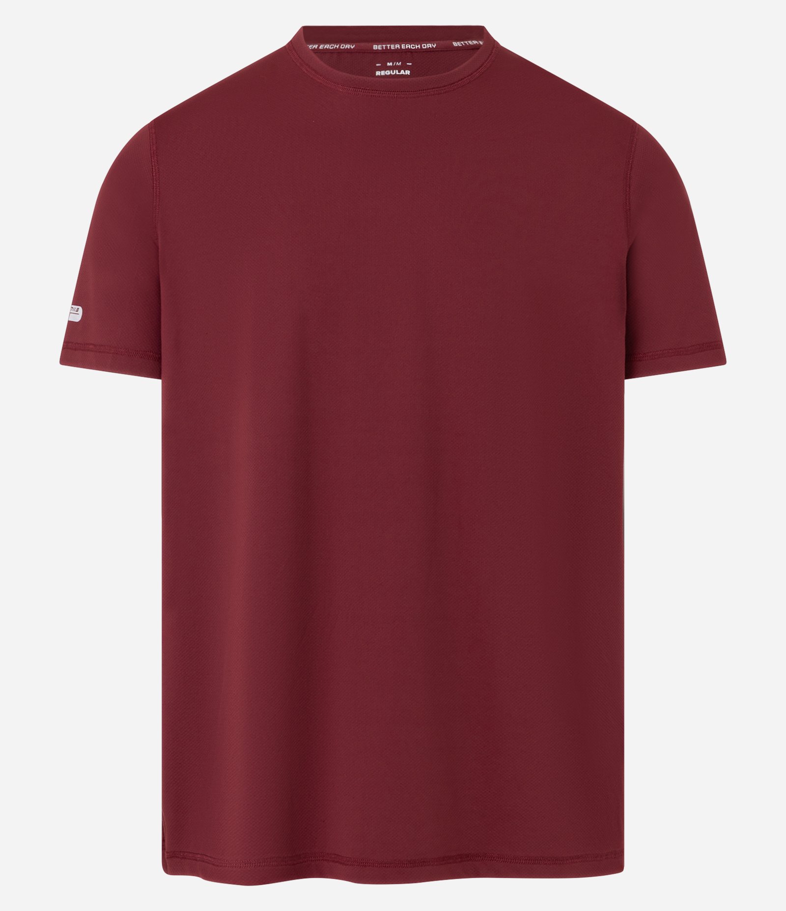Camiseta Esportiva Regular com Tecnologia Dry e Estampa Localizada Vermelho 1