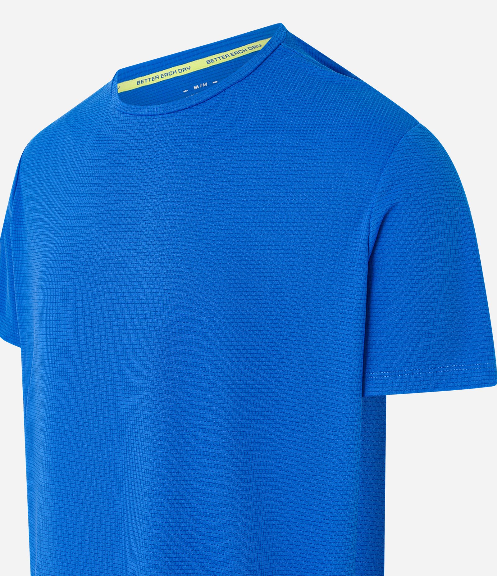 Camiseta Esportiva em Tecnologia Dry Texturizada Azul 7