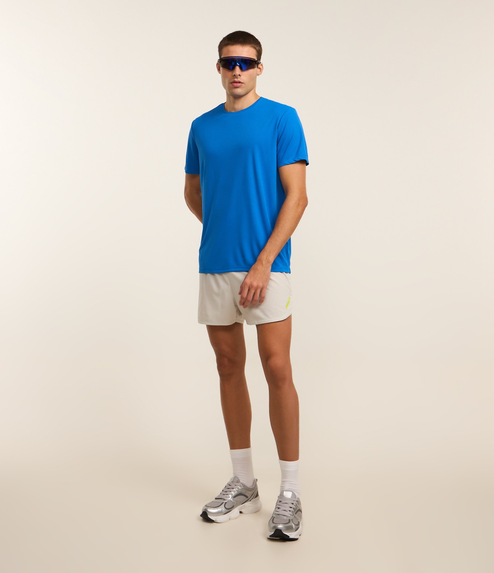 Camiseta Esportiva em Tecnologia Dry Texturizada Azul 2