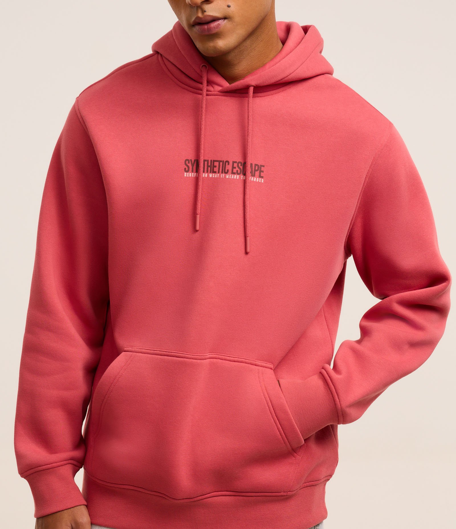 Casaco Comfort em Moletom com Felpa Bolso Canguru e Estampa Lettering Vermelho 5