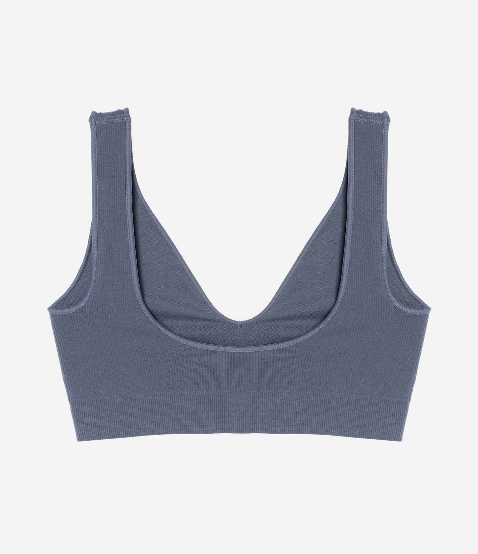 Sutiã Top Comfy Seamless com Etiqueta LOV Cinza 5