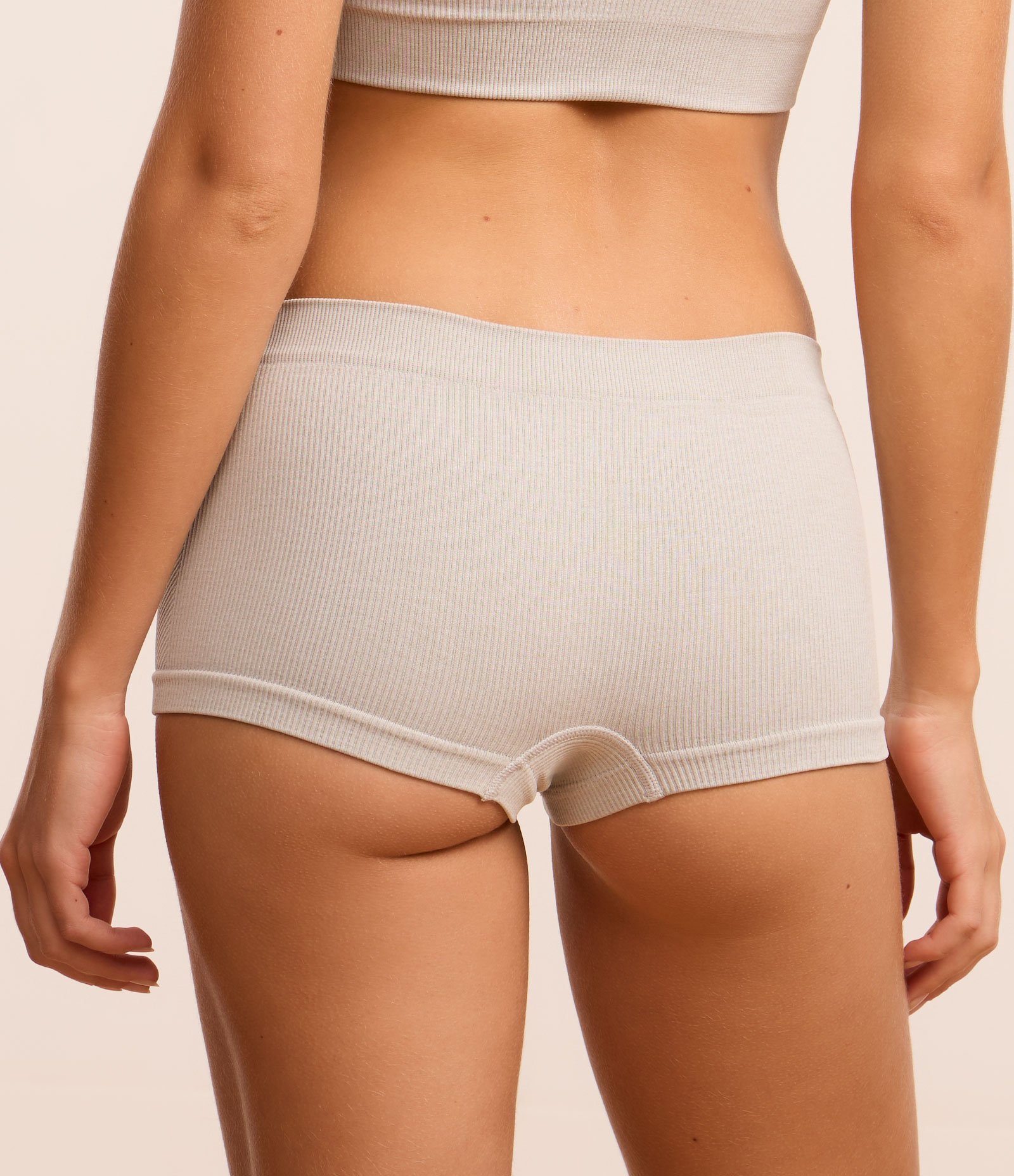 Kit 02 Calcinhas Boyshort Comfy Seamless com Etiqueta LOV Preto/Cinza 6