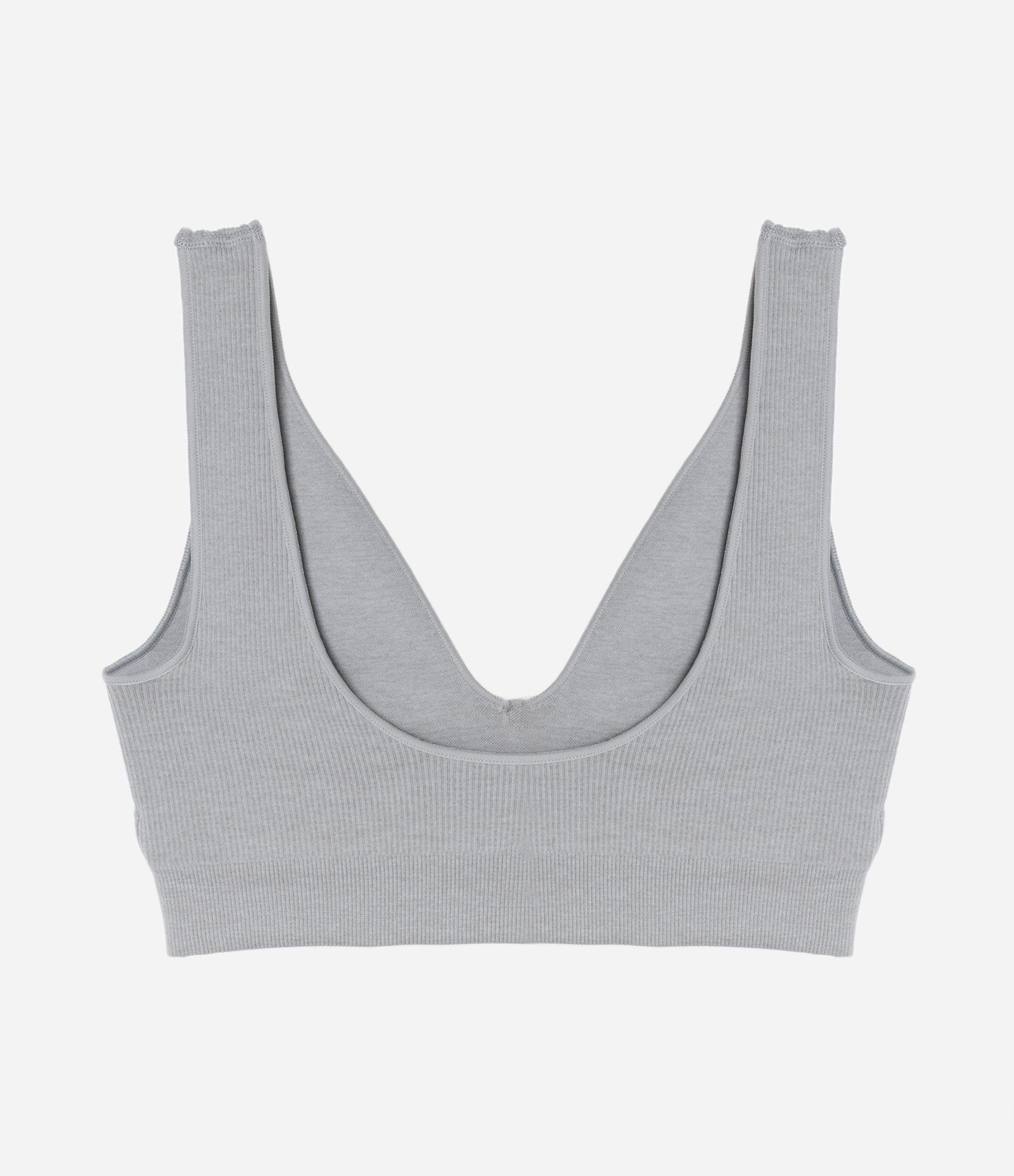 Sutiã Top Comfy Seamless com Etiqueta LOV Cinza 5
