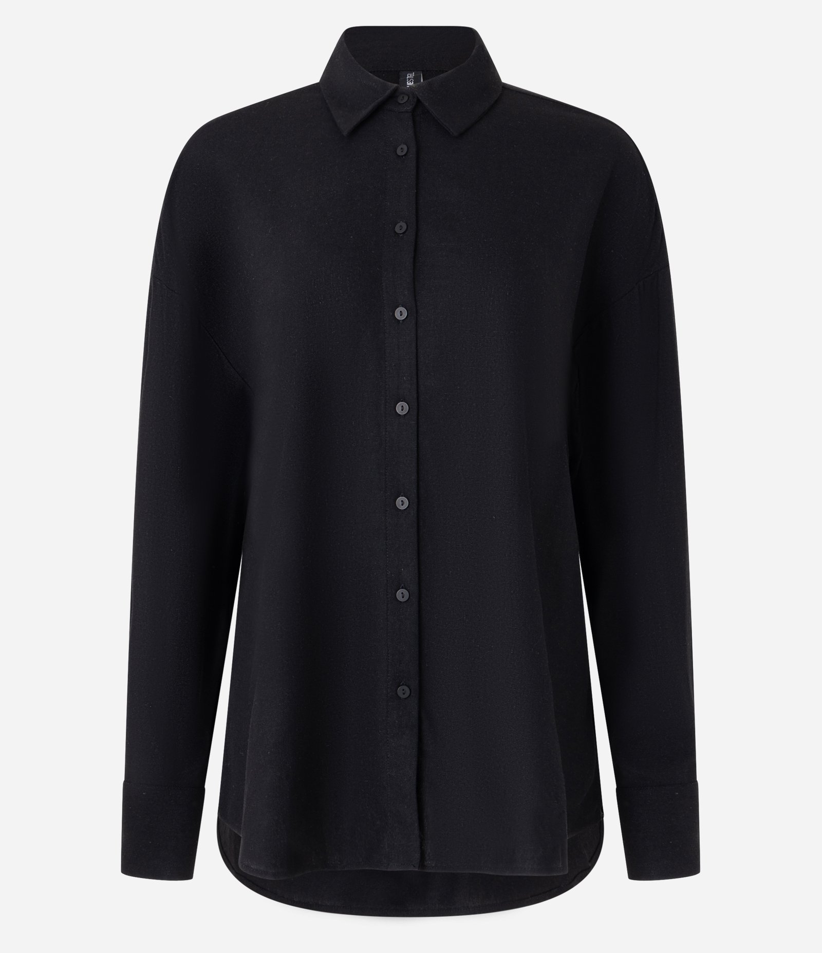 Camisa Alongada em Viscose e Linho com Botões 6