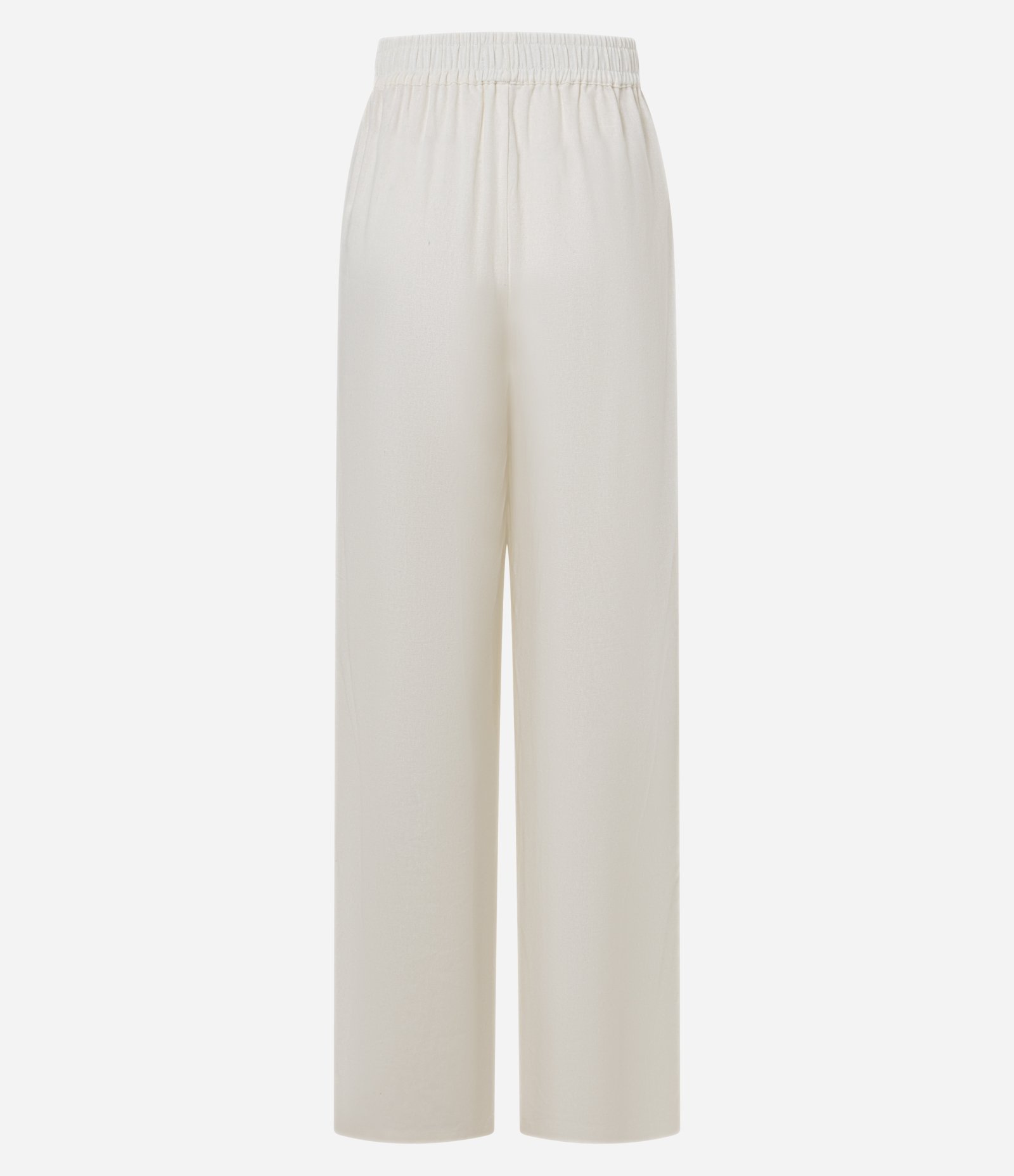 Calça Wide Leg em Viscose com Bolsos Aplicados Bege 6