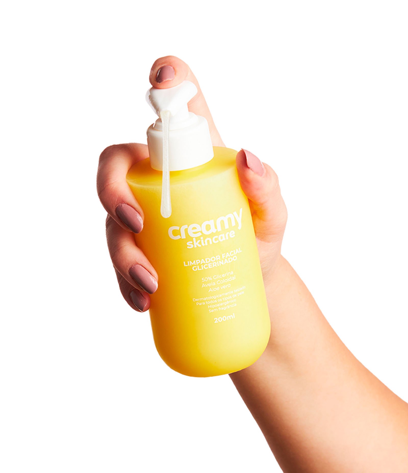 Limpador Facial Glicerinado 200ml Creamy 200ml 3